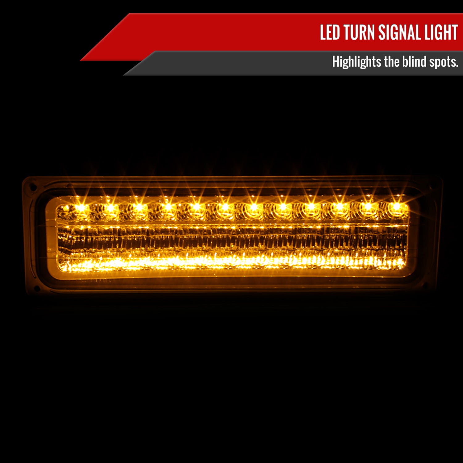 1988-1998 Chevy Blazer/Tahoe/Silverado/Sierra/Yukon LED Bumper Lights Chrome