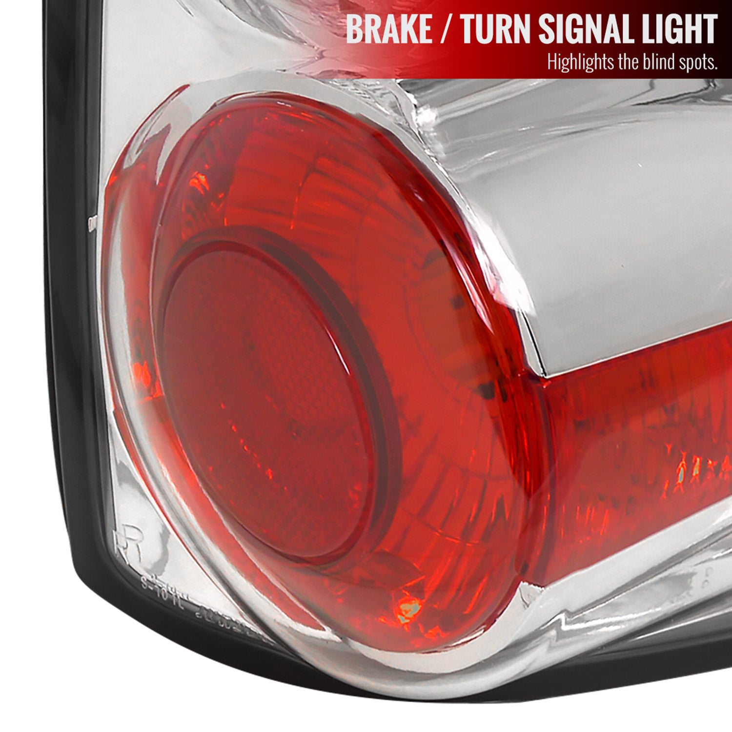 1994-2004 Chevy S10/ GMC Sonoma/ Isuzu Hombre Tail Lights Chrome/Clear Lens