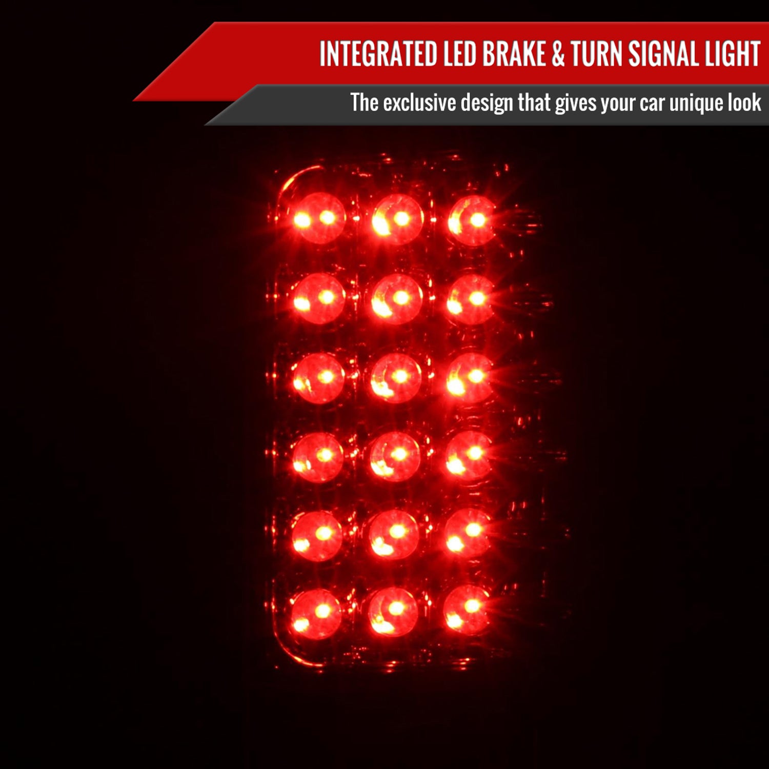 2000-2006 Chevy Suburban/Tahoe/Yukon/Yukon XL LED Tail Lights Chrome/Red Clear