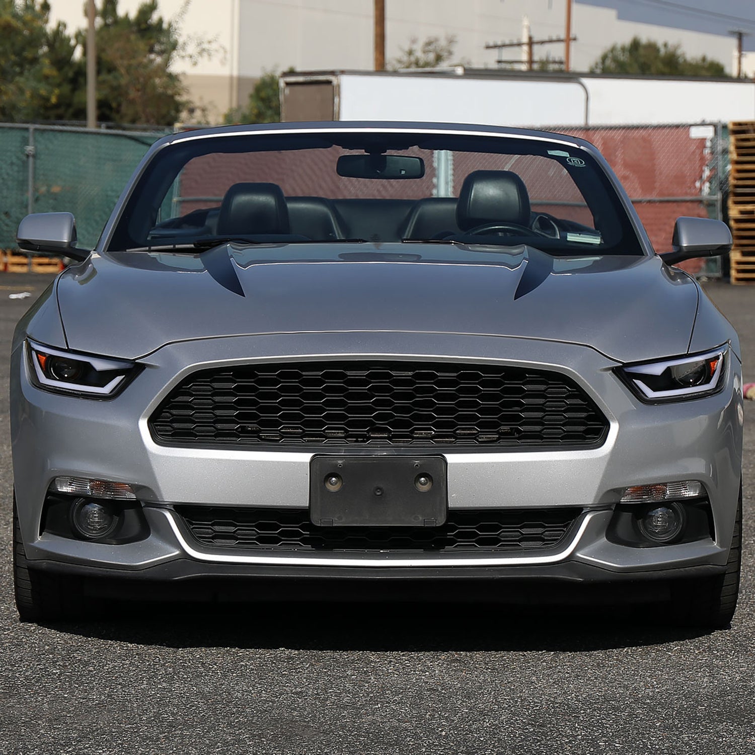 2015-2017 Ford Mustang/2018-2020 Shelby HID/Xenon LED Signal Headlights Black