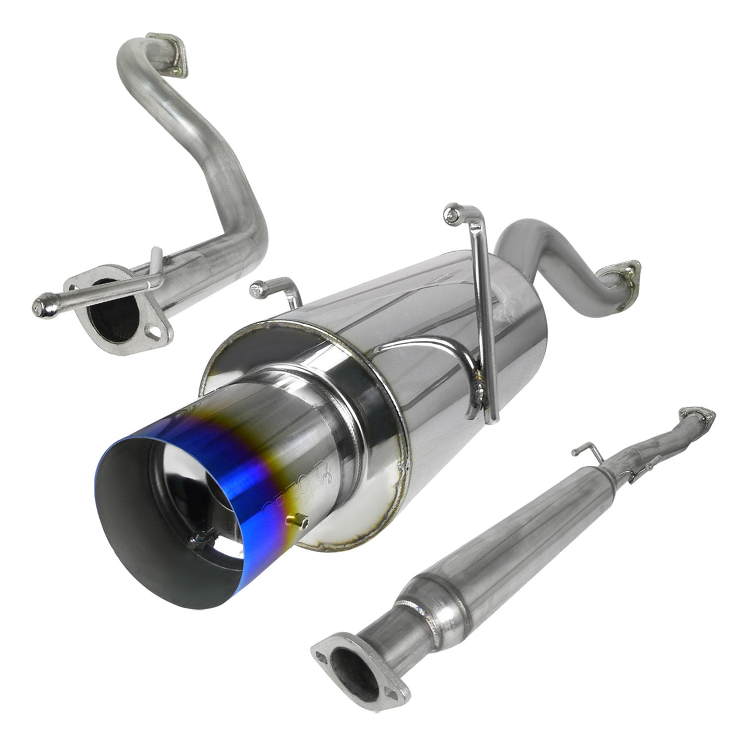 1994-2001 Acura Integra Hatchback LS/RS/GS Steel N1 Catback Exhaust Burnt Tip