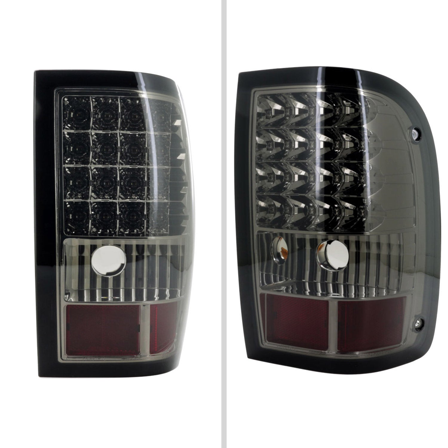 2006-2011 Ford Ranger LED Tail Lights Chrome Housing/Smoke Lens