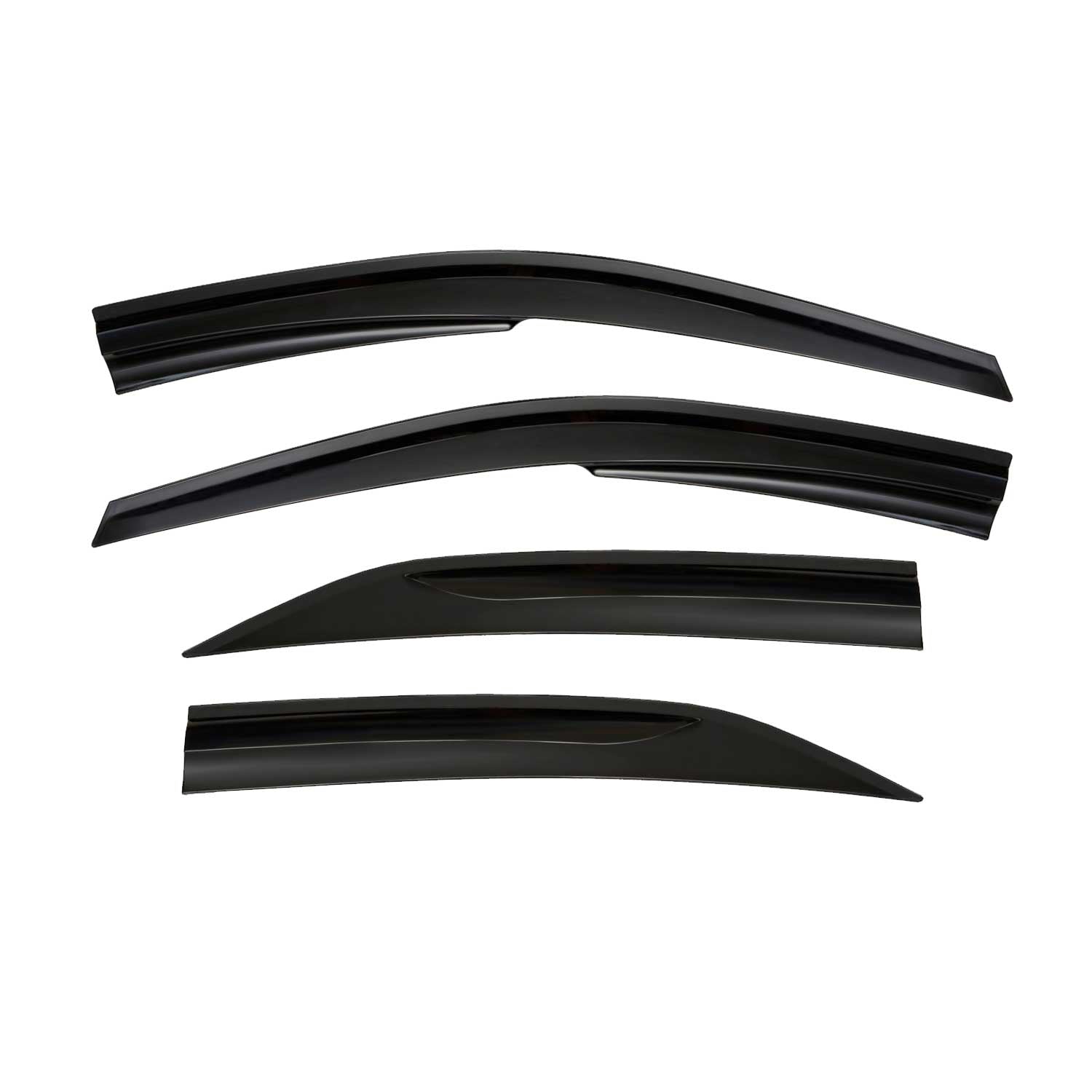 2007-2011 Toyota Camry Window Visor Vent Rain Deflector 4Pcs Smoke