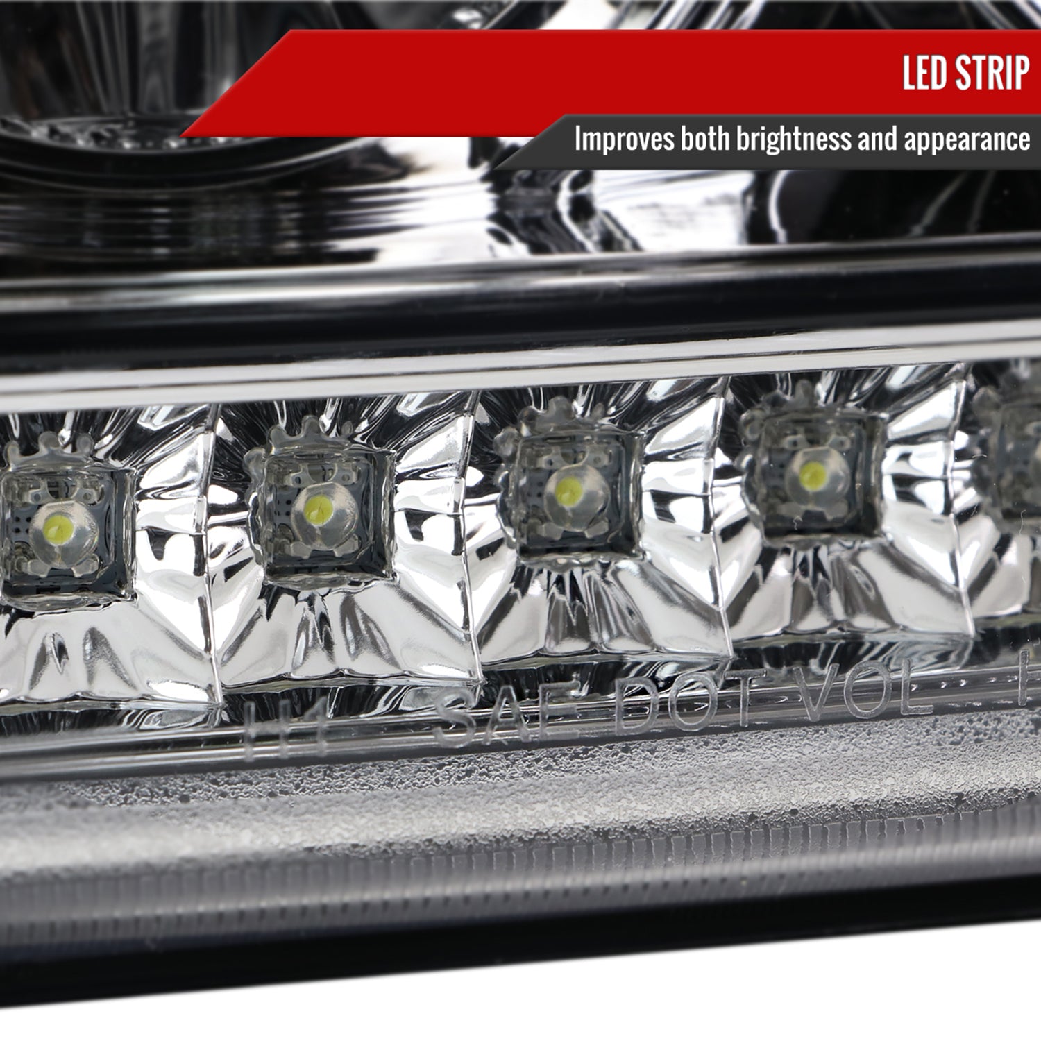 2001-2011 Ford Ranger Projector Headlights LED Light&LED Signal Lights Chrome