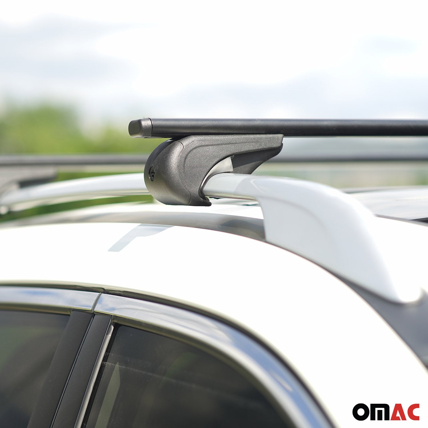 Roof Racks Cross Bars Durable for Land Rover LR2 2008-2015 Metal Black 2Pcs