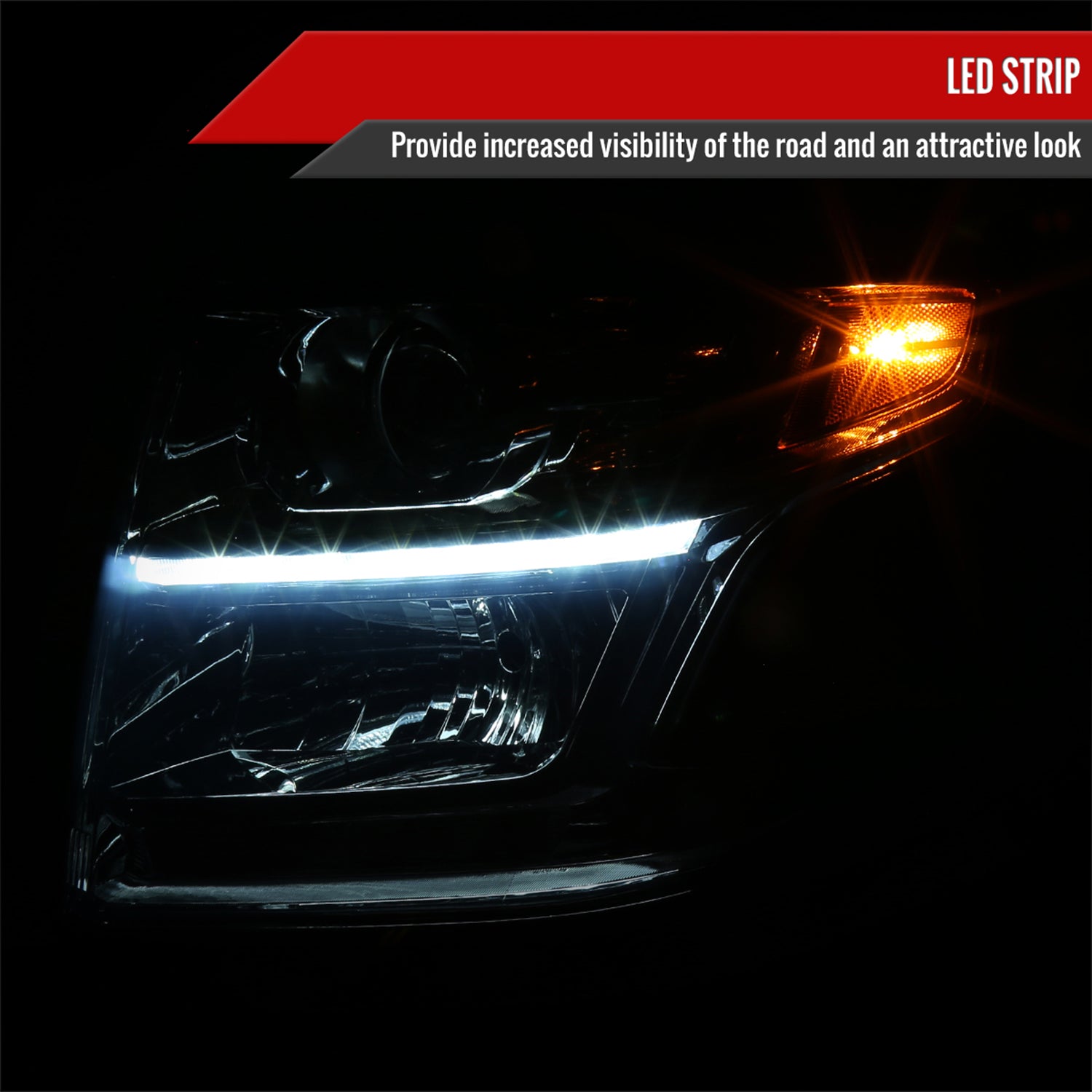 2015-2020 Chevy Tahoe Suburban/ 16-202019 Suburban 3500HD Headlights LED Smoke