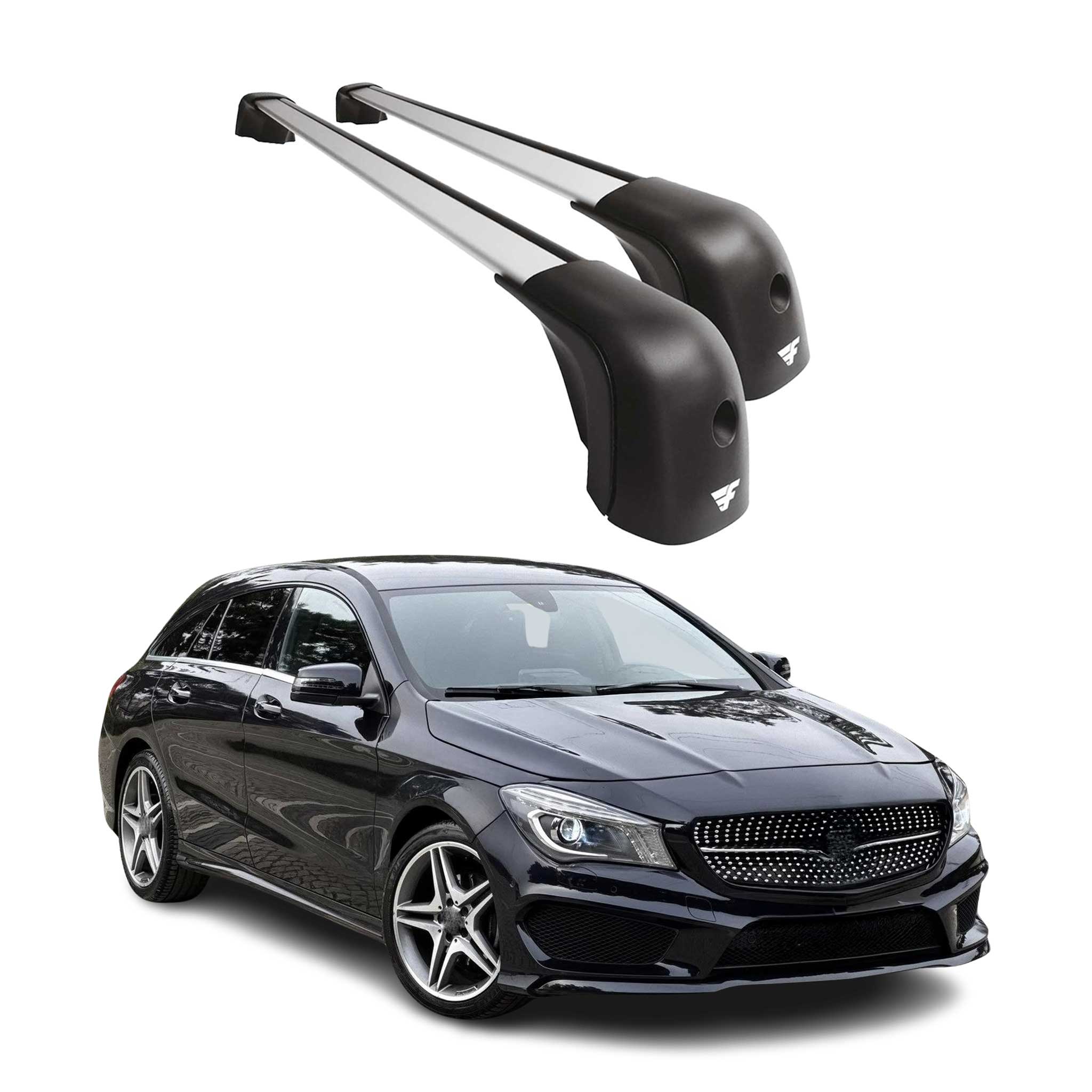 2015-2024 Mercedes CLA X117 X118 Roof Racks Cross Bars Black