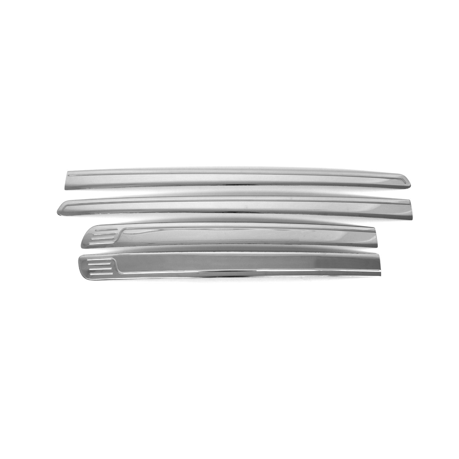 2019-2023 Ford Ranger Side Door Molding Trim Skirt Garnish Stainless Steel Silver 4Pcs