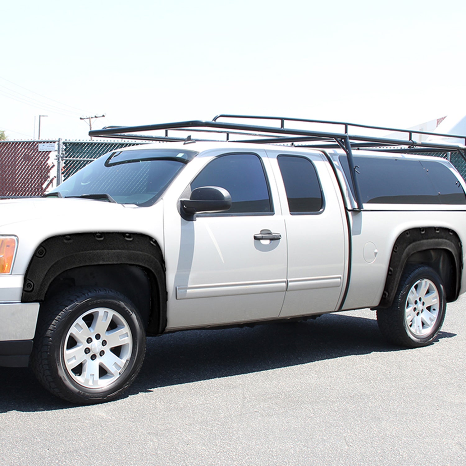 2007-2013 GMC Sierra 1500 Fleetside Textured Rivet Style Fender Flares