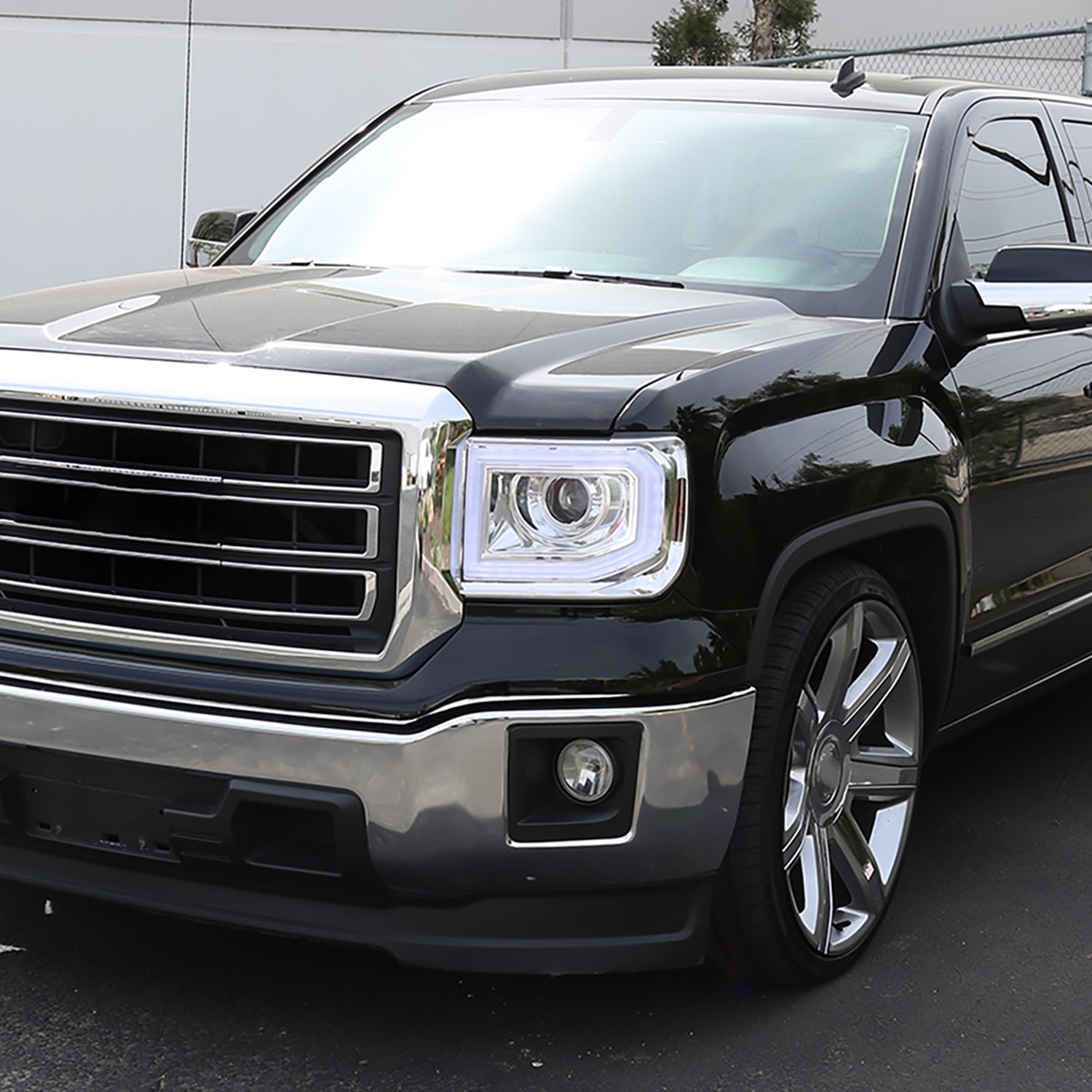 2014-2019 GMC Sierra 1500/2500HD/3500HD LED Bar Headlight LED Signal Chrome