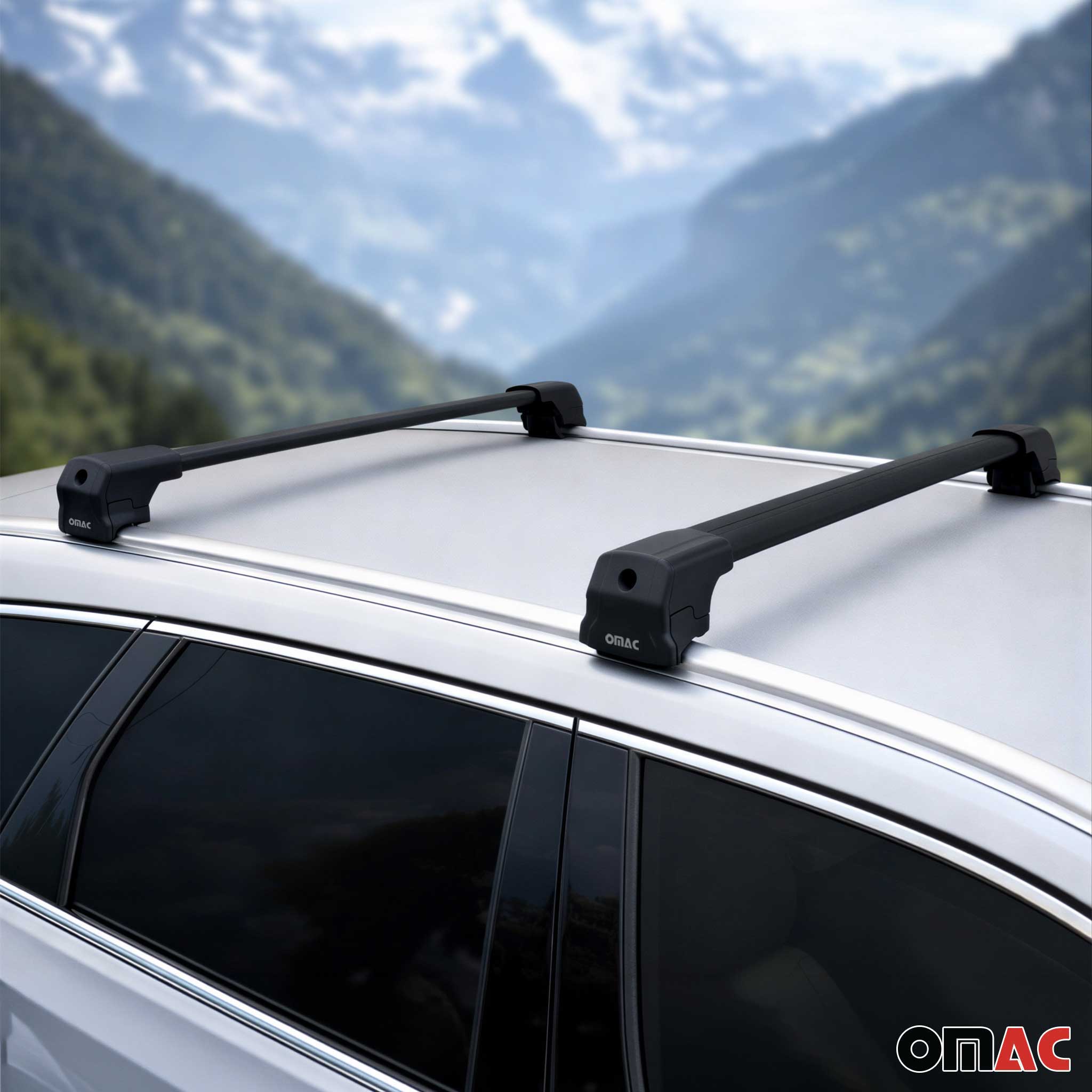 2017-2024 Maserati Levante Roof Rack Cross Bars Black