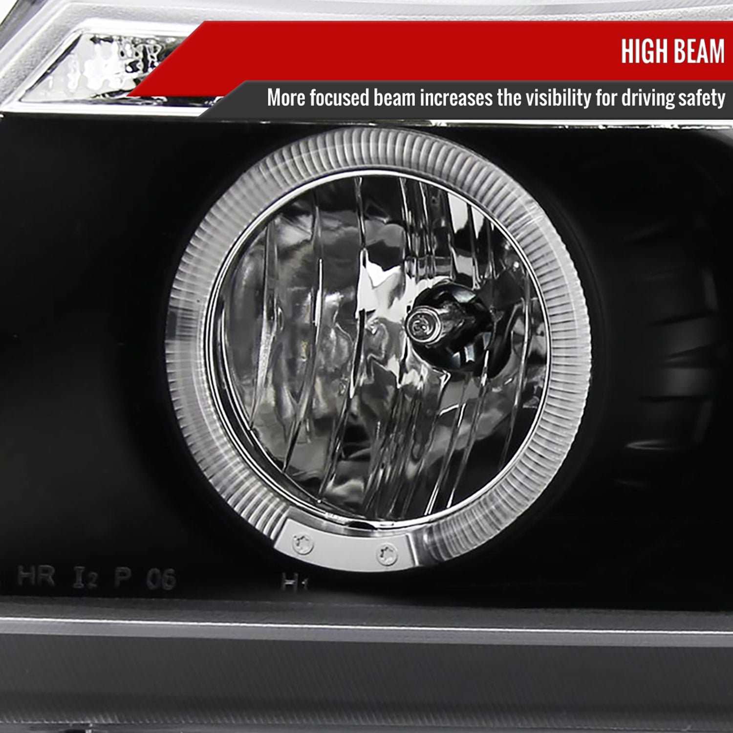 2006-2008 BMW E90 3 Series Sedan Dual Halo Projector Headlights LED Black