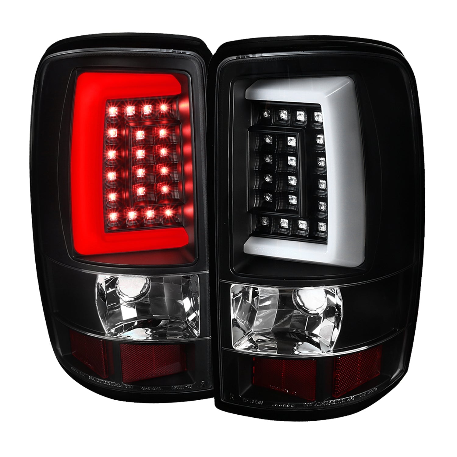 2000-2006 Chevy Suburban/Tahoe/Yukon/Yukon XL LED C Bar Tail Lights Matt Black