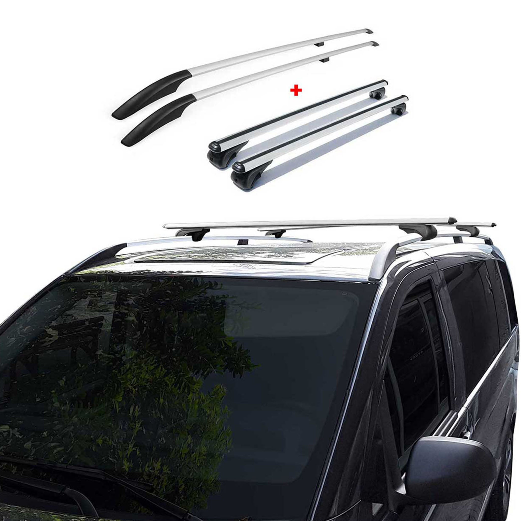 2003-2010 Porsche Cayenne Roof Racks & Roof Rack Rails Silver