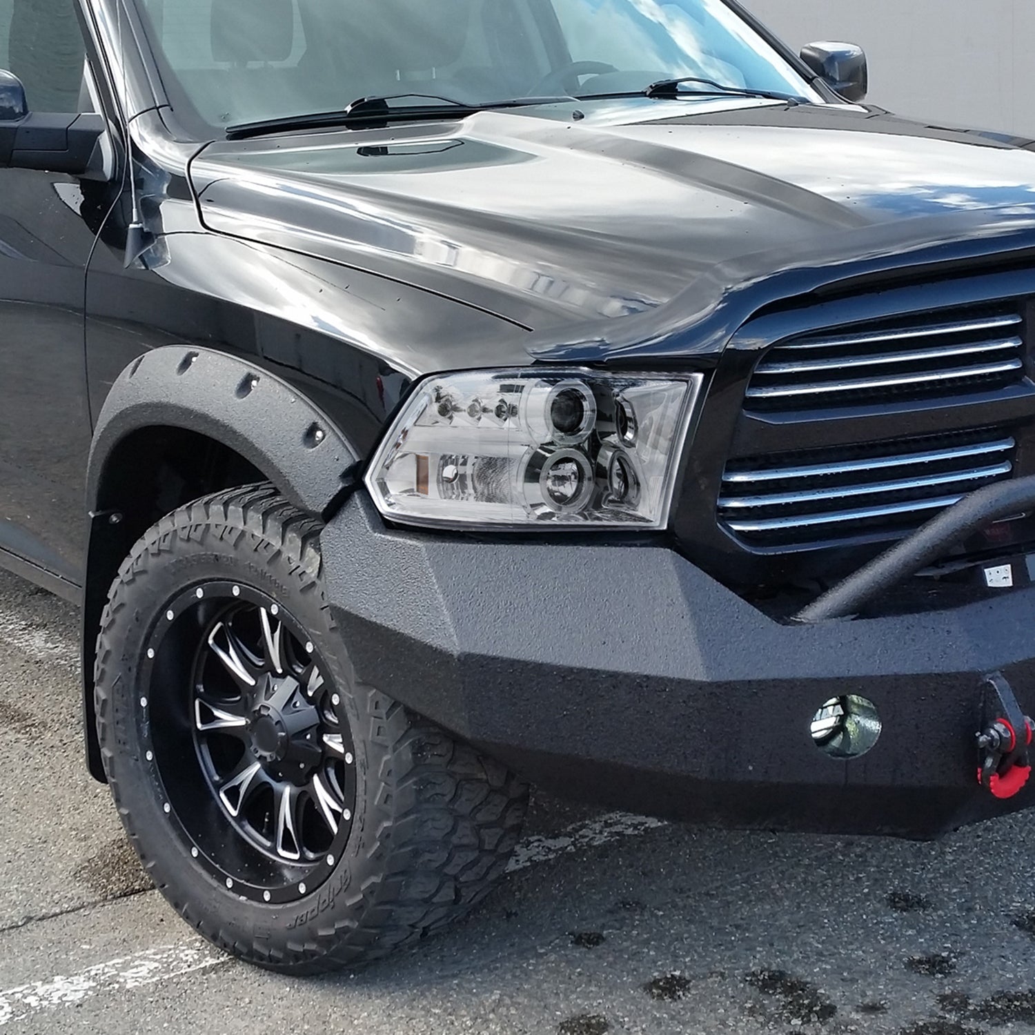 2009-2018 Dodge RAM 1500 / RAM 2500 3500 Dual Halo Headlights Chrome