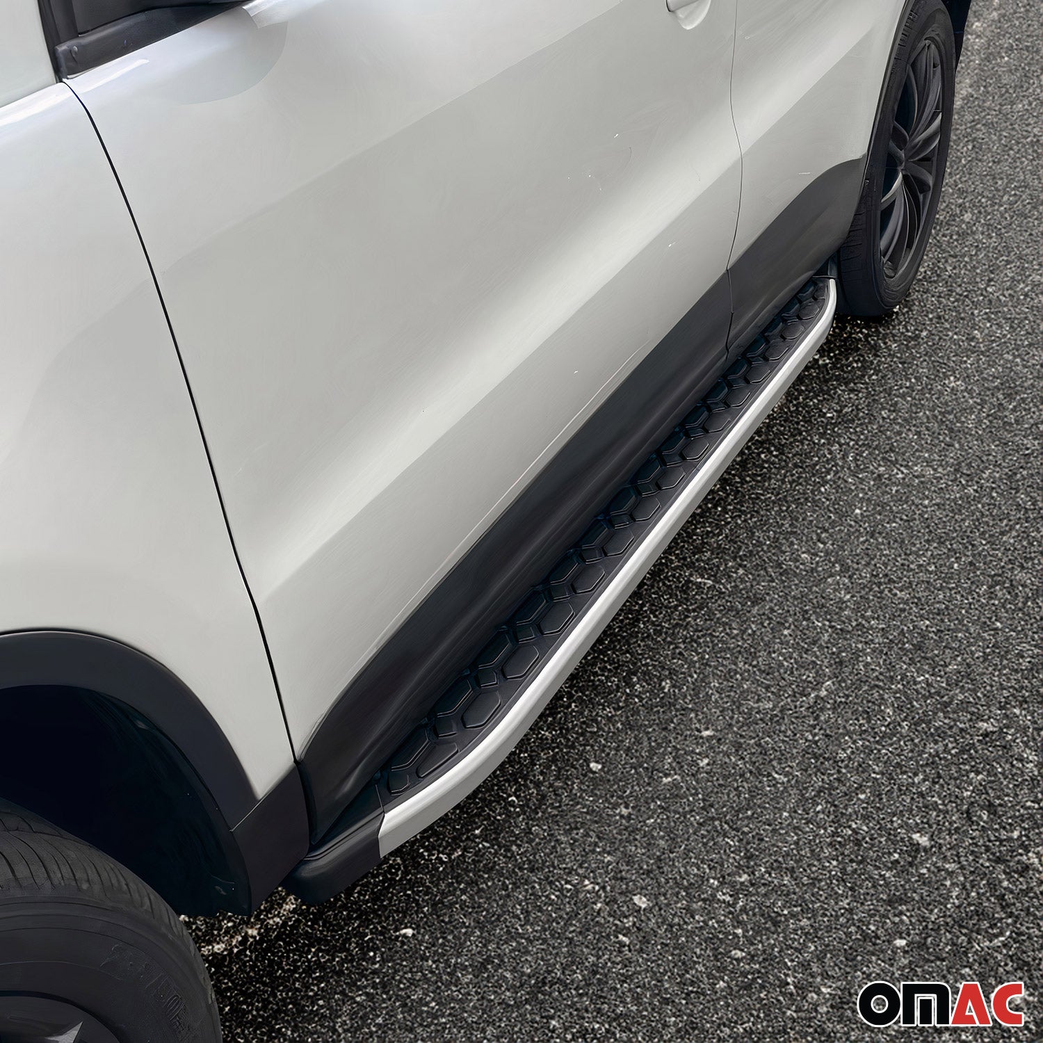 2009-2014 Nissan Murano Running Boards Side Steps Silver & Black