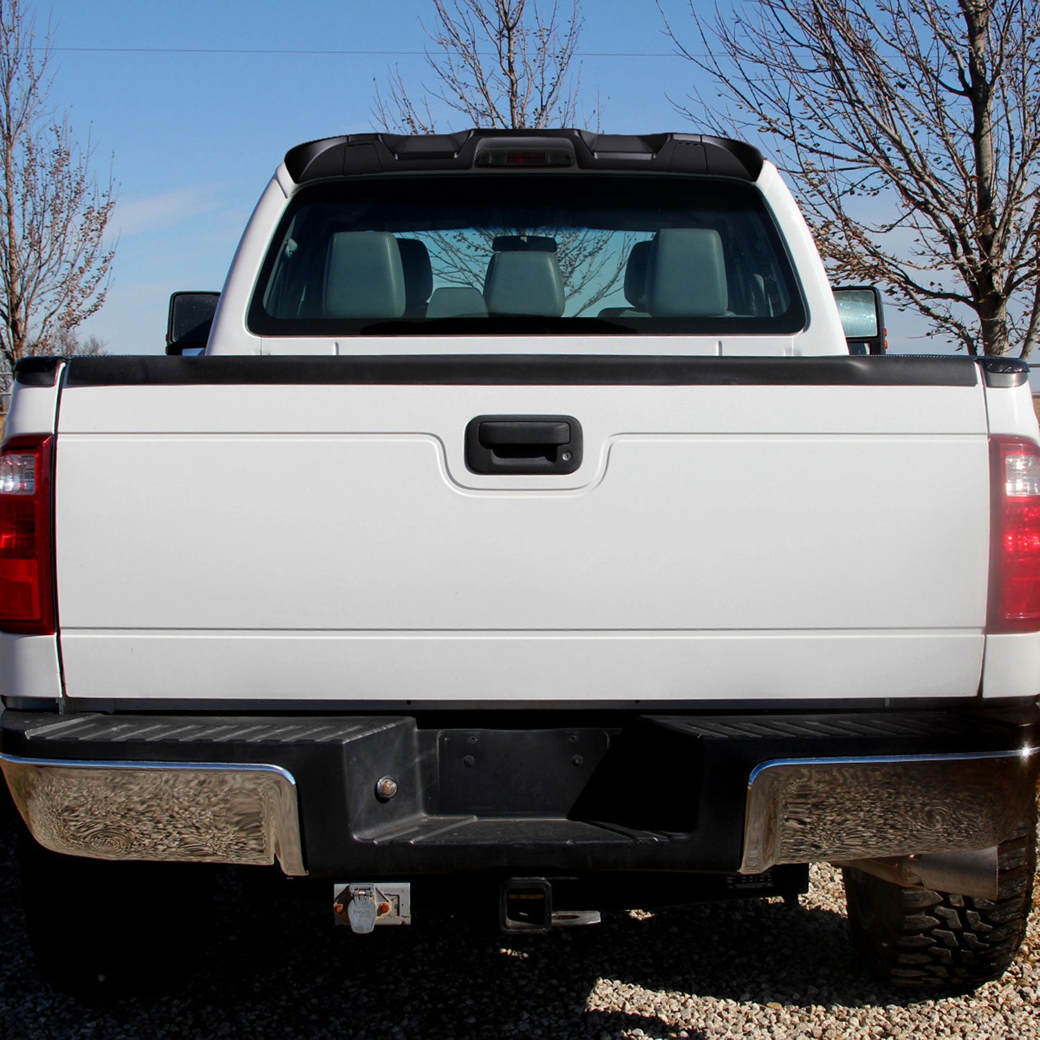 2011-2016 Ford F-250/F-350/F-450 Rear Roof Matt Black Truck Spoiler Wing Kit