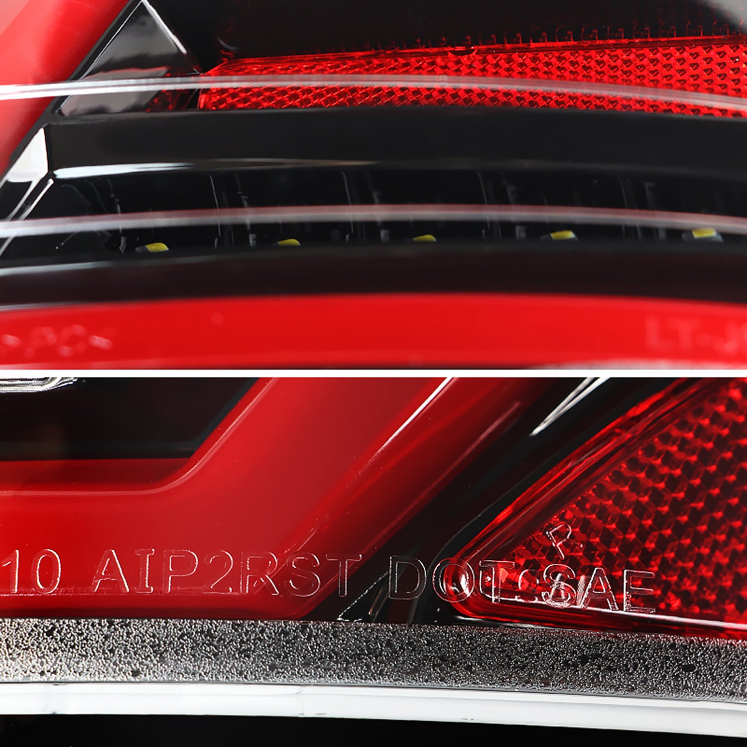 2010-2012 Ford Fusion LED Tail Lights Jet Black Housing/Clear Lens