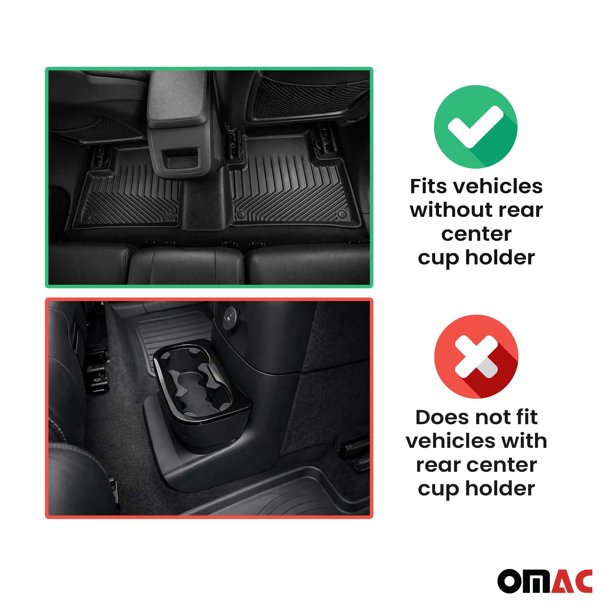2011-2019 Ford Fiesta 4.gen Floor Mats & Cargo Liner Full Set All Weather Black