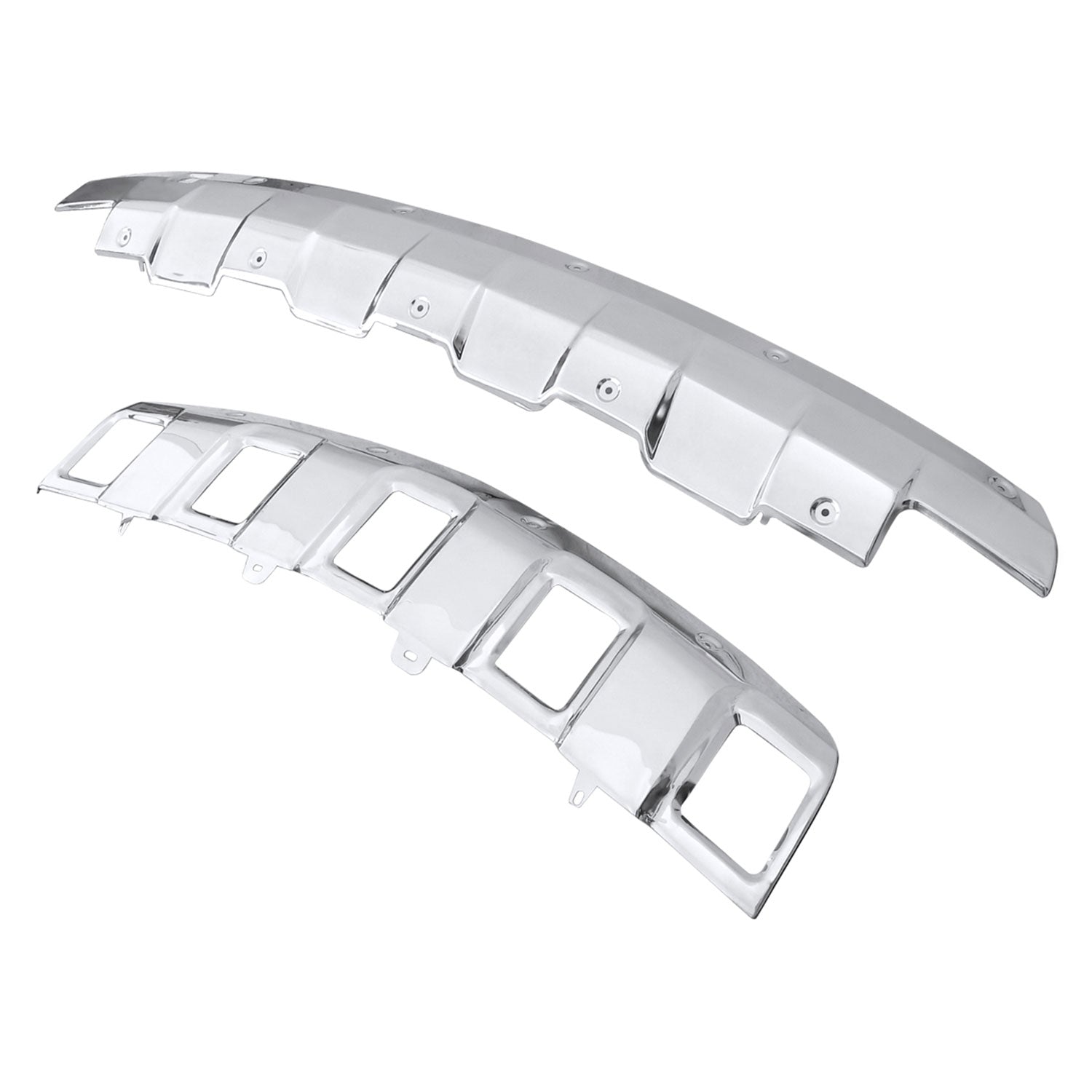 2006-2008 Mercedes Benz W164 ML350 Front & Rear Chrome S.Steel Skid Plate Kit
