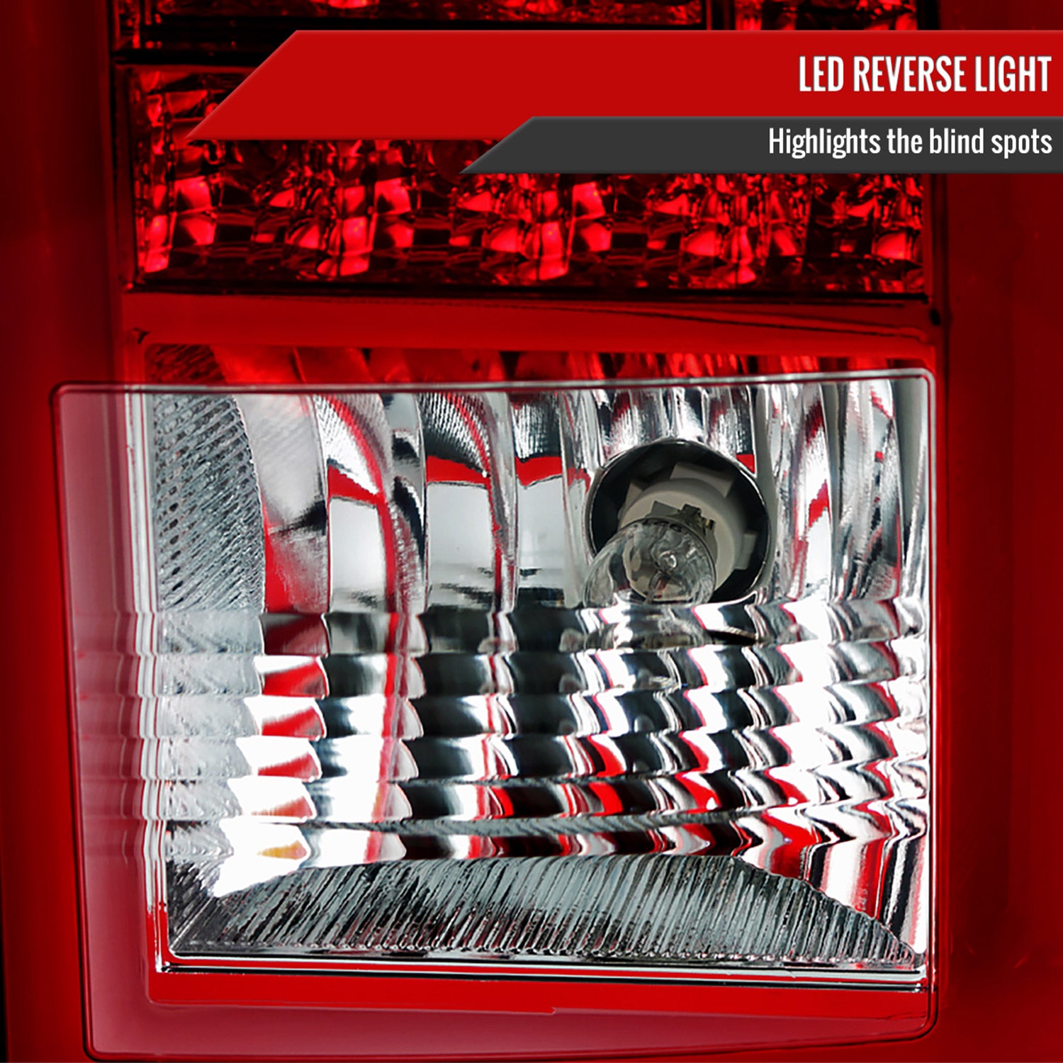 2015-2020 Chevy Tahoe/Suburban LS LT LTZ Premier LED Tail Lights Chrome/Red