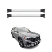2027 Volkswagen Atlas Roof Rack Cross Bars Luggage Carrier Alu Silver 2Pcs