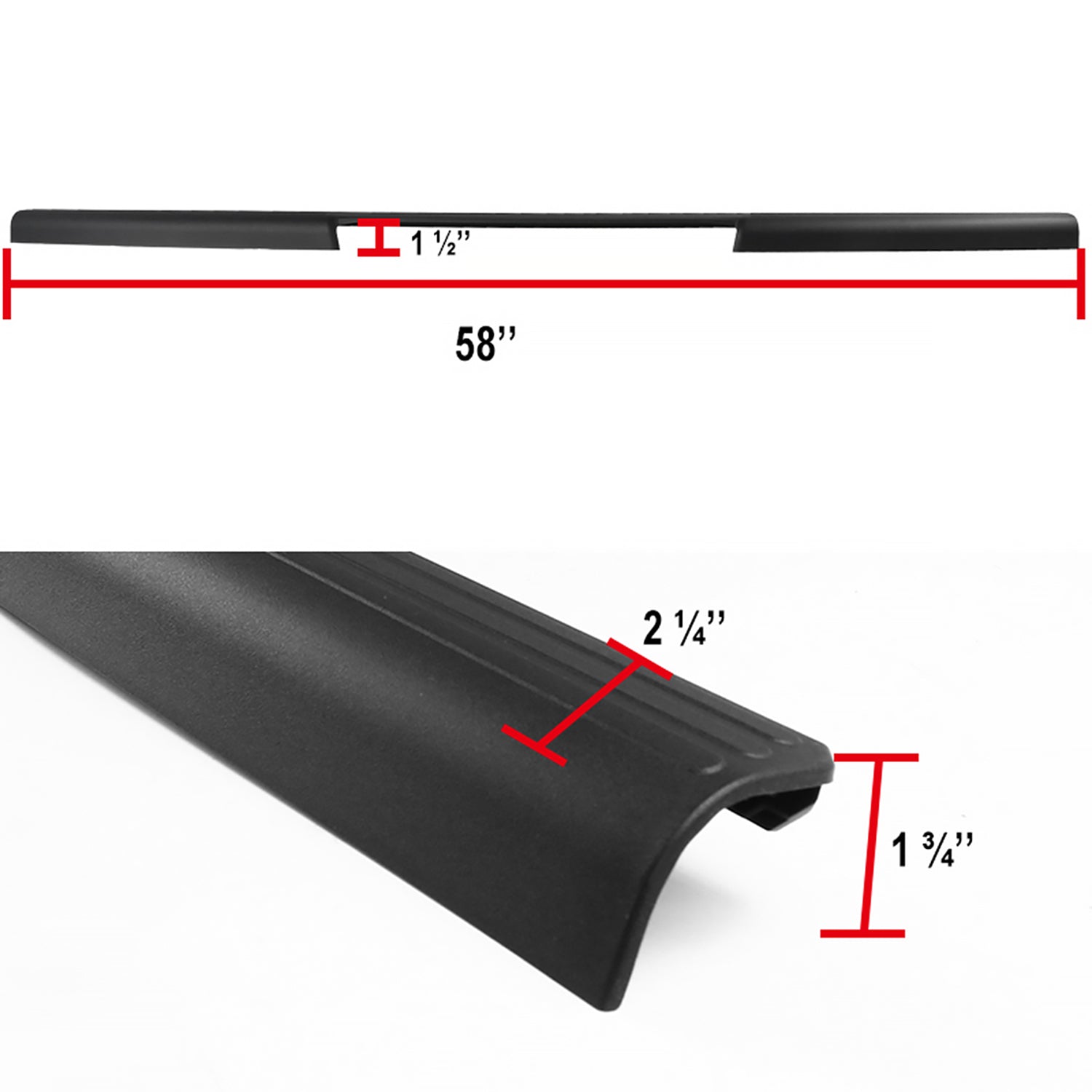2005-2012 Nissan Frontier Black OE Style Trunk Tailgate Cap Protector Cover