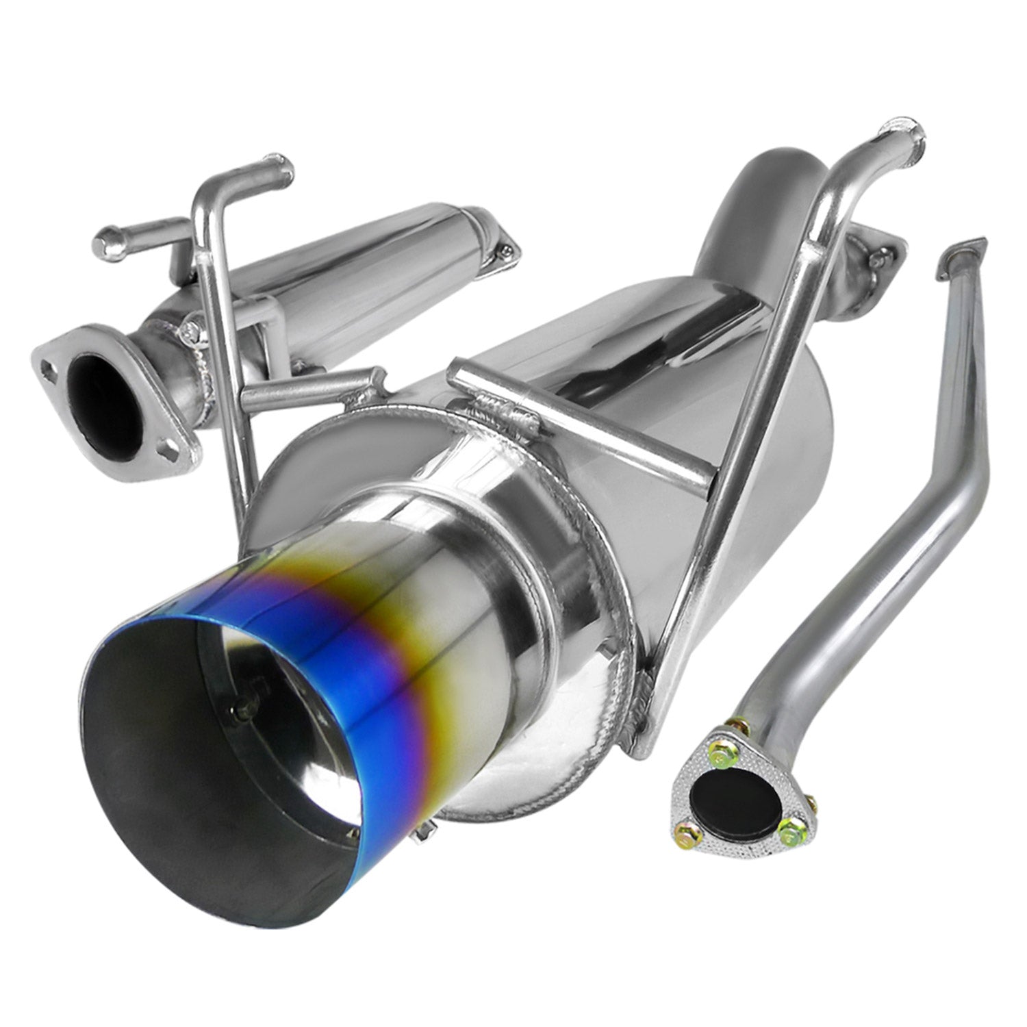 2002-2005 Honda Civic Si Hatchback T-304 Steel N1 Catback Exhaust Burnt Tip