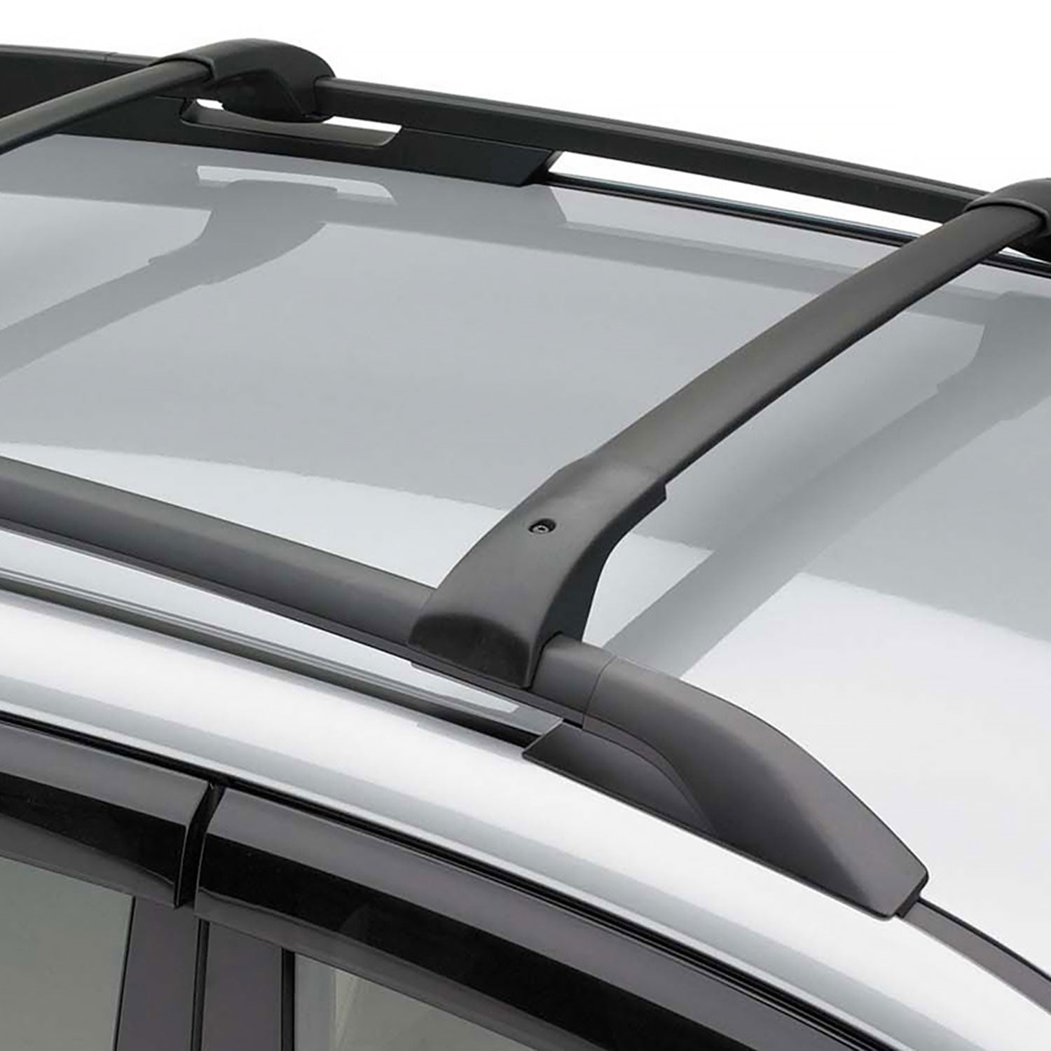 2014-2018 Subaru Forester IV Black Powder Coated Aluminum Roof Rack Cross Bars