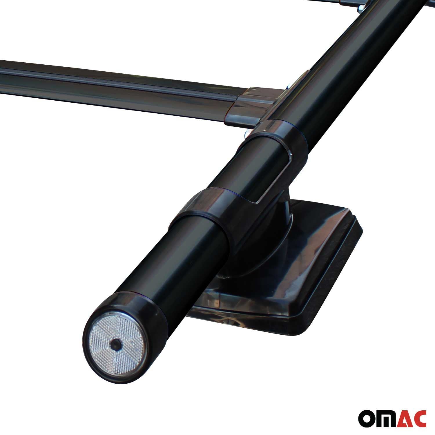 2015-2022 Chevrolet Colorado II Top Roof Rack & Side Rails Black Alu 4Pcs