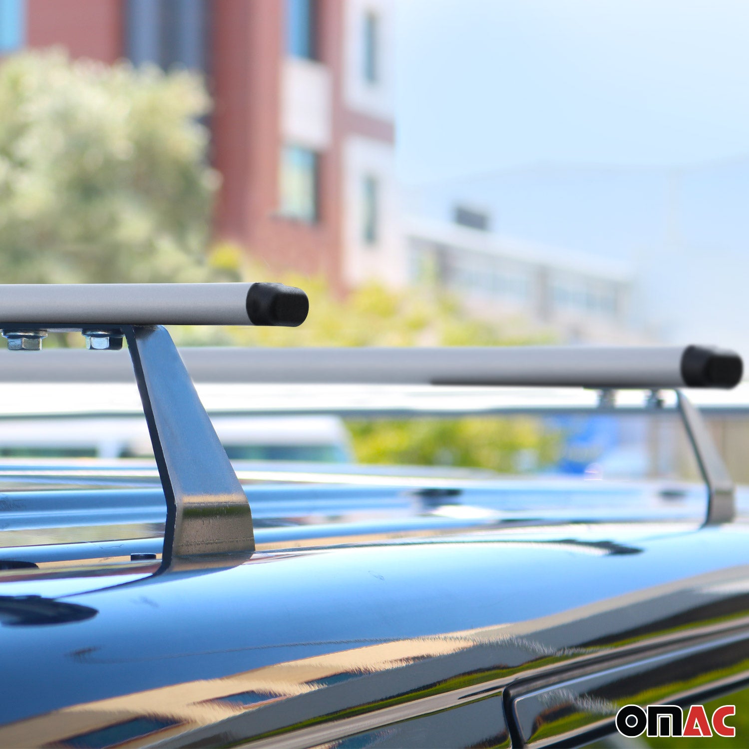2013-2021 Nissan NV200 Roof Rack Cross Bars Luggage Carrier Steel Silver 2 Pcs