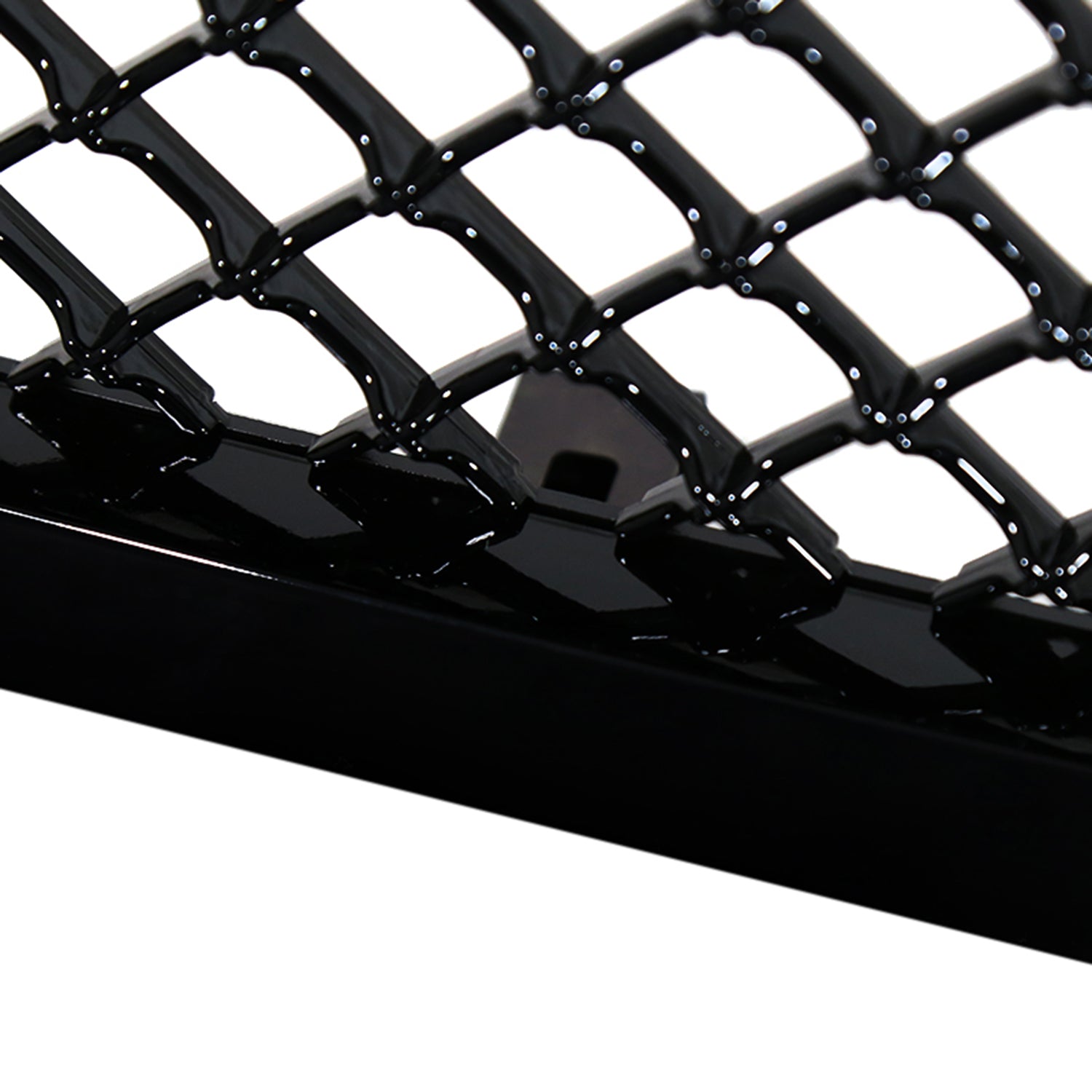 1999-2004 Ford F-250/F-350/Excursion Glossy Black ABS Mesh Grille