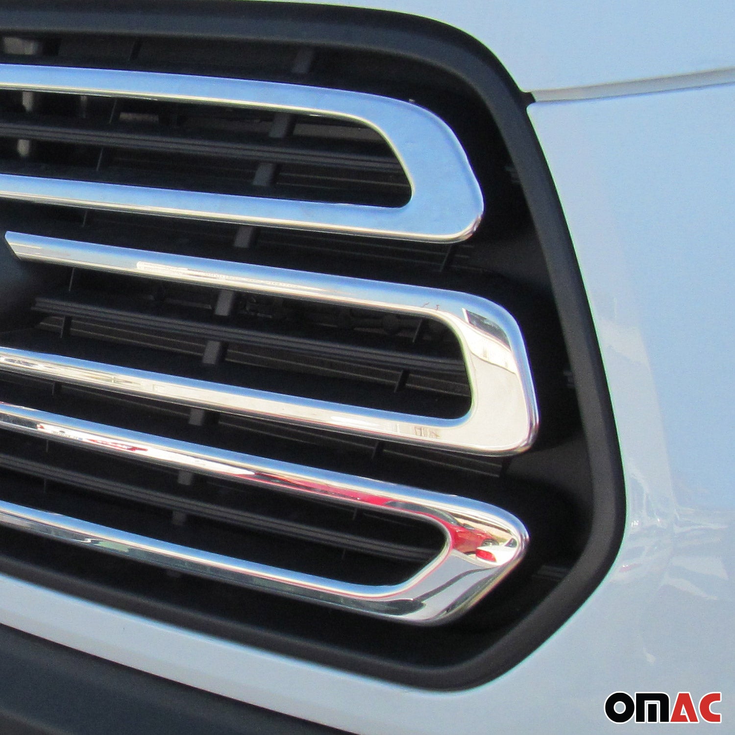 2015-2020 Ford Transit 150 250 350 Front Bumper Grill Trim Molding Stainless Steel 3Pcs