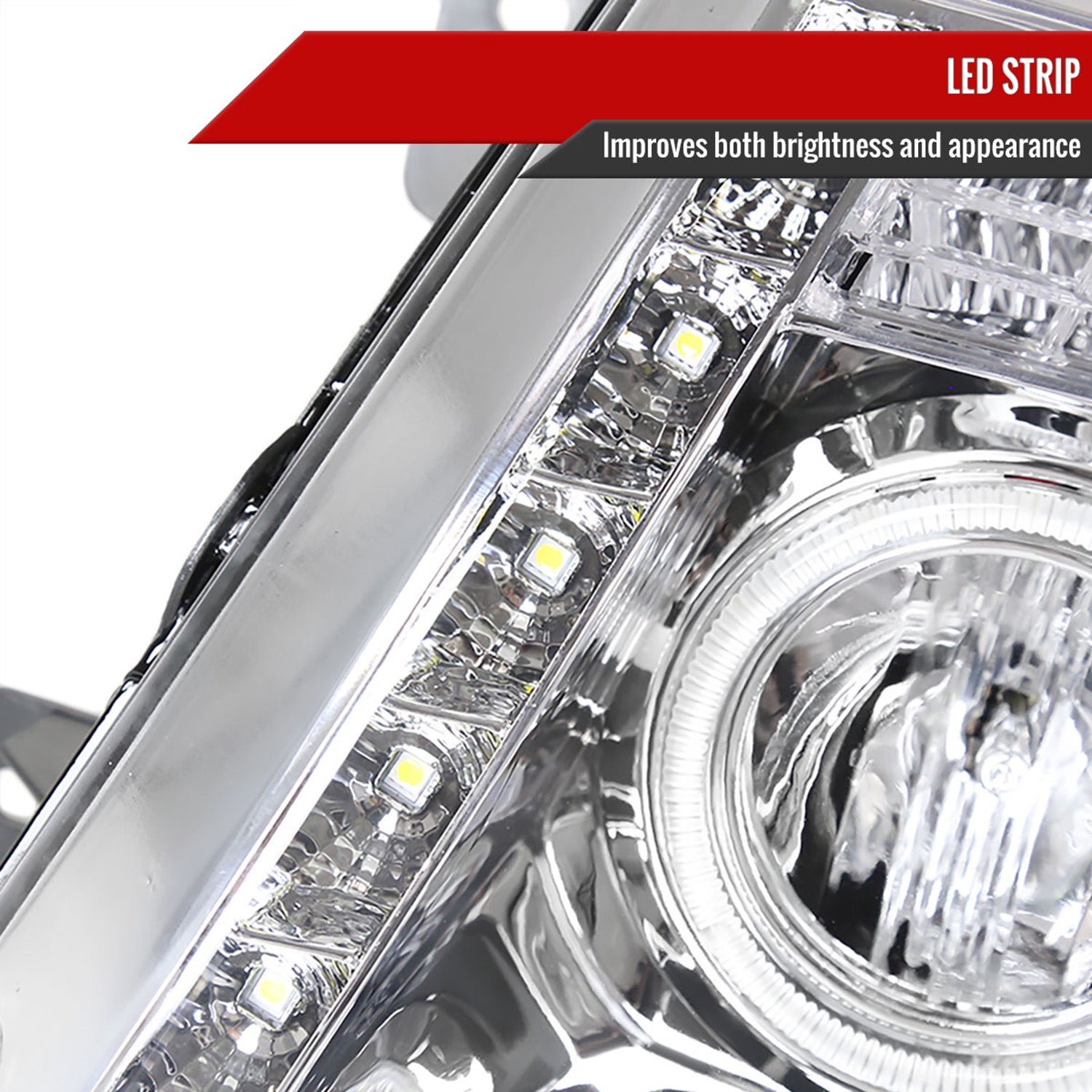 2004-2008 Ford F-150/ 2006-2008 Lincoln Mark LT Dual Halo Headlights LED Light