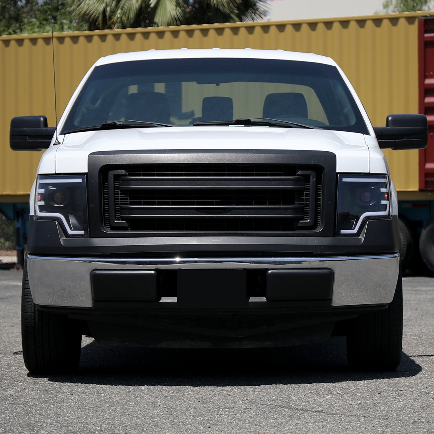 2009-2014 Ford F-150 Sequential LED Turn Signal Projector Headlights Smoke
