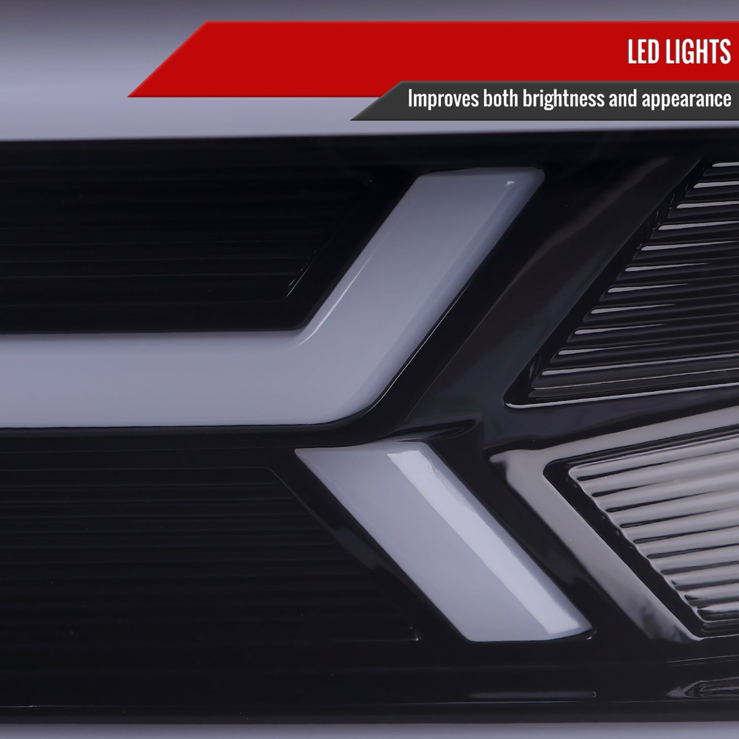 2014-2015 Chevy Camaro LED Projector Headlights Turn Signal Lights Smoke