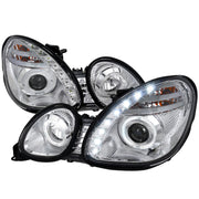 1998-2005 Lexus GS300/GS400/GS430 Halo Projector Headlights LED Light Chrome