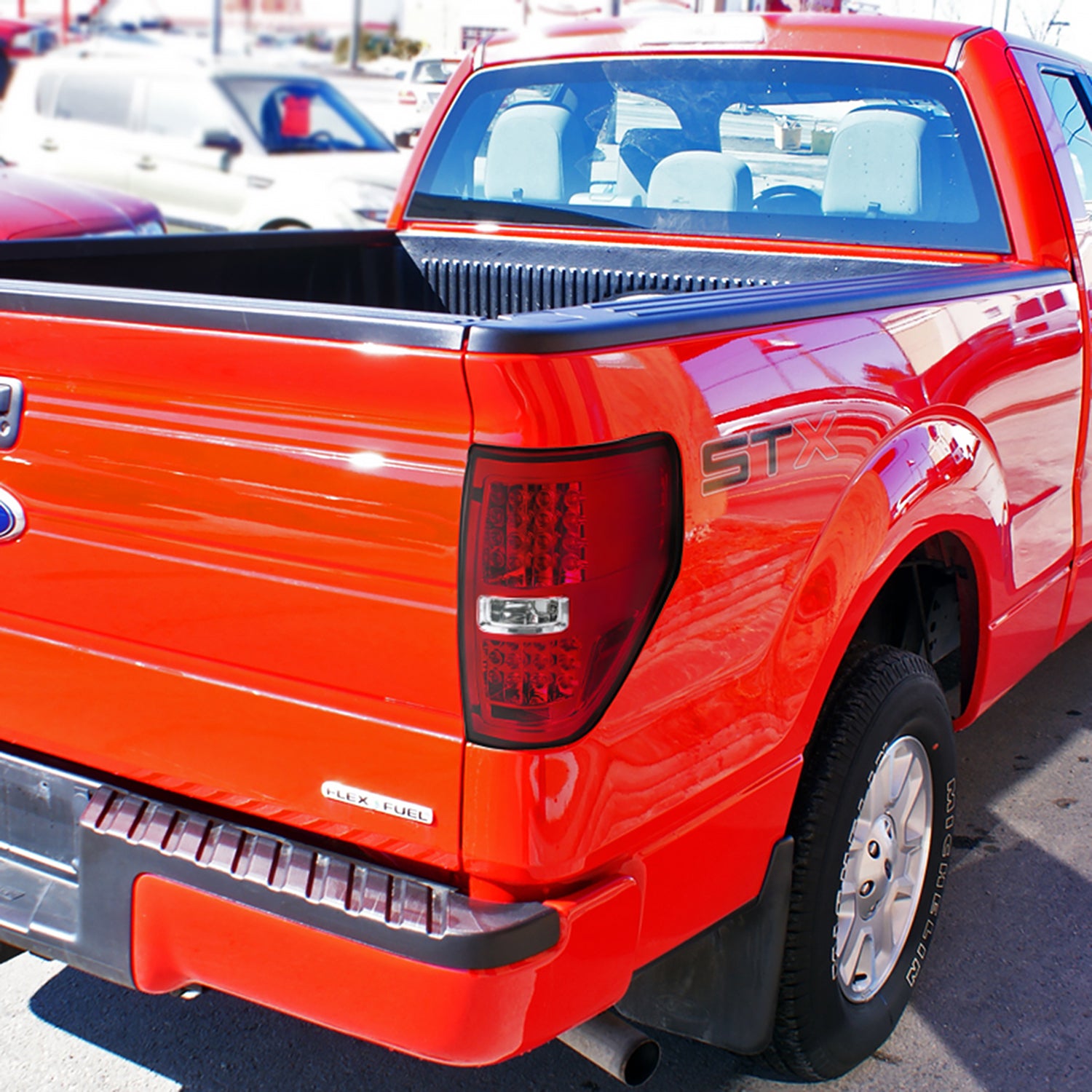 2009-2014 Ford F-150 LED Tail Lights Chrome Housing/Red Lens