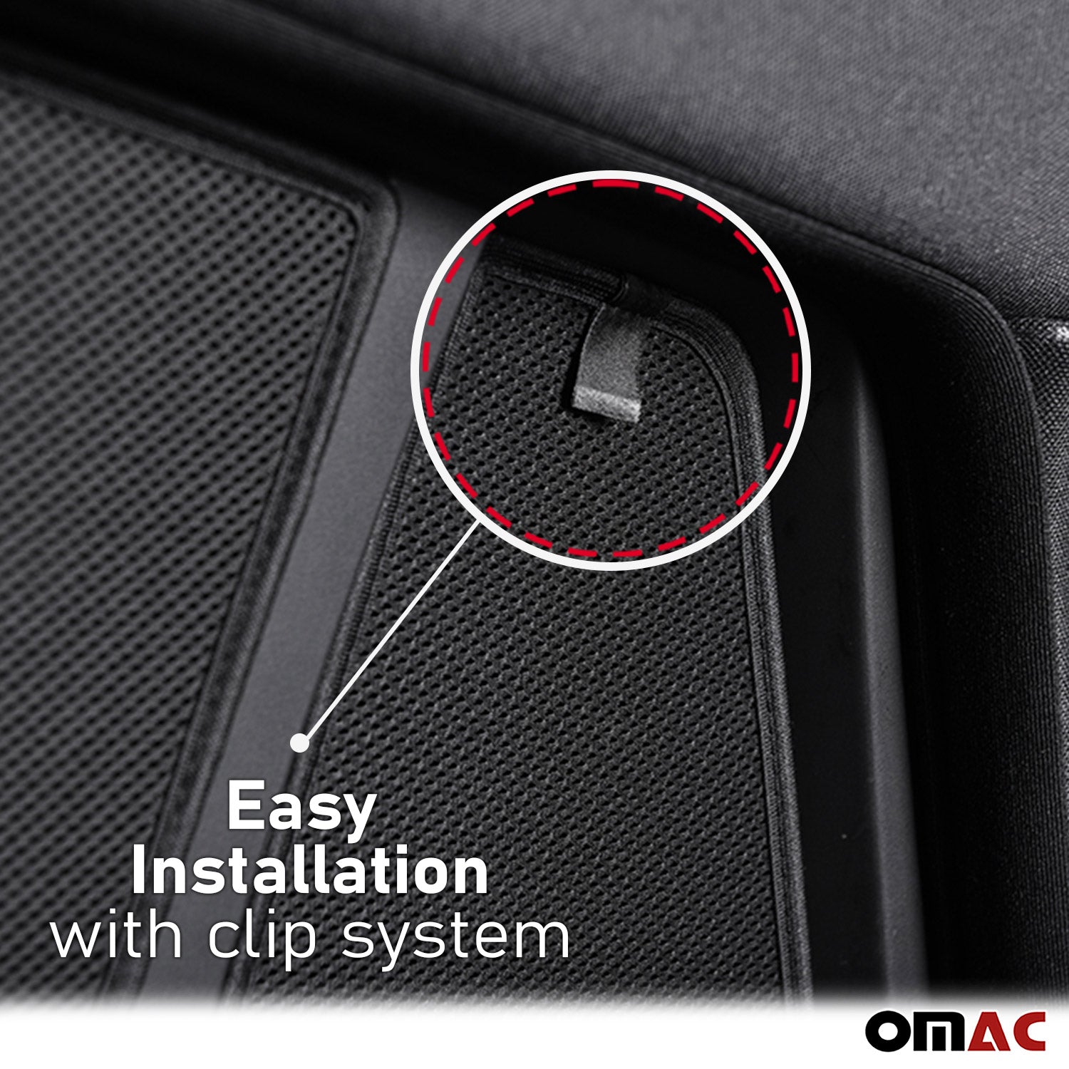 2008-2011 Subaru Impreza Side Rear Window Curtain Mesh Black 2Pcs