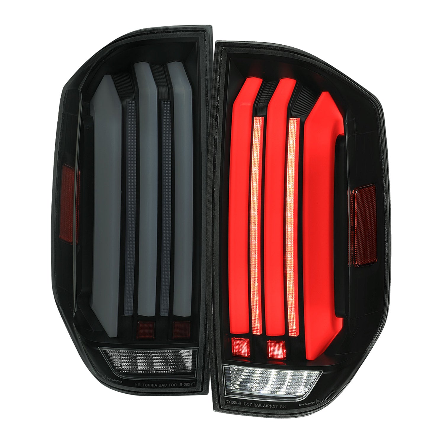 2014-2021 Toyota Tundra Facelift LED Tail Lights Turn Signal Matt Black/Smoke