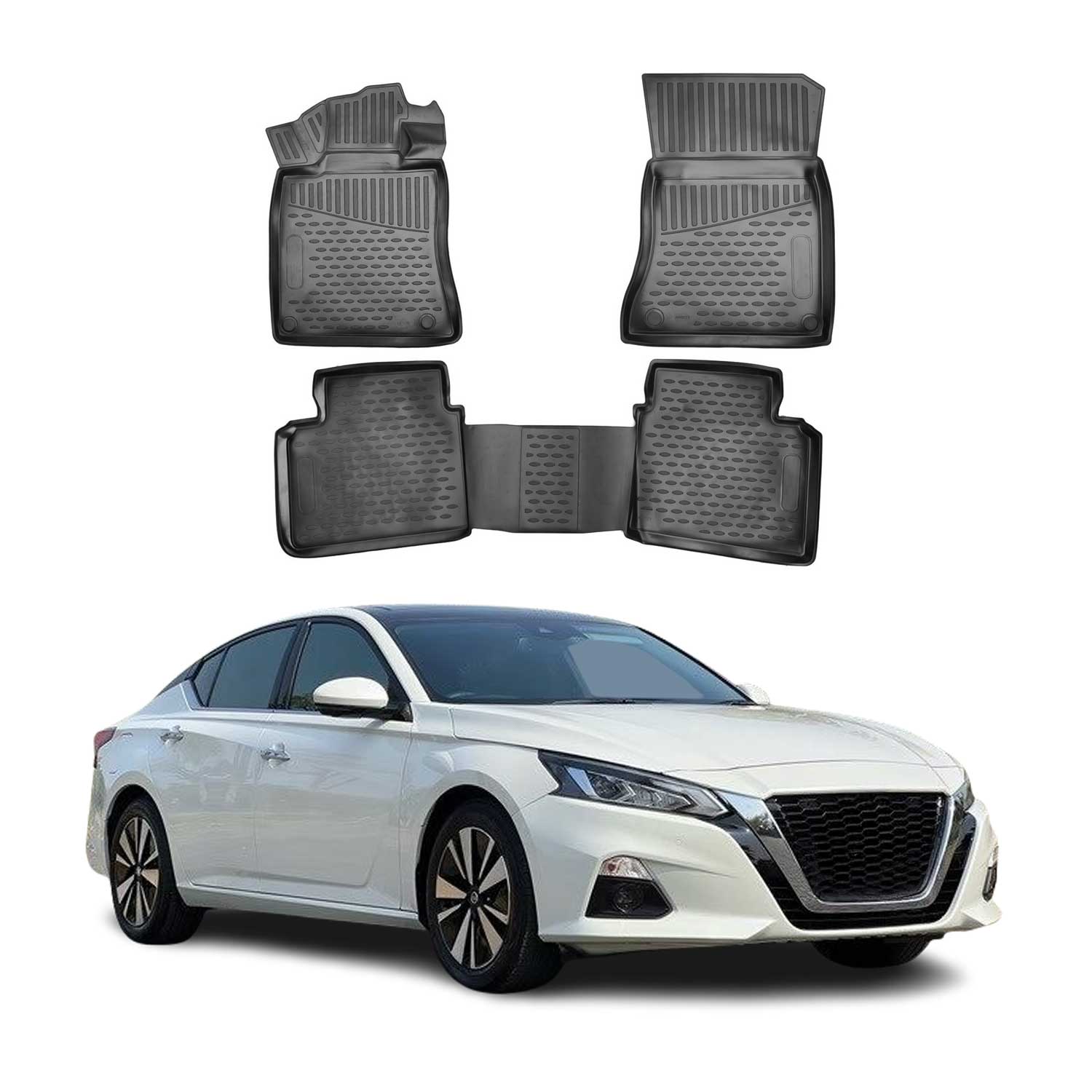 2019-2026 Nissan Altima Floor Mats Liners Full Set All Weather Black