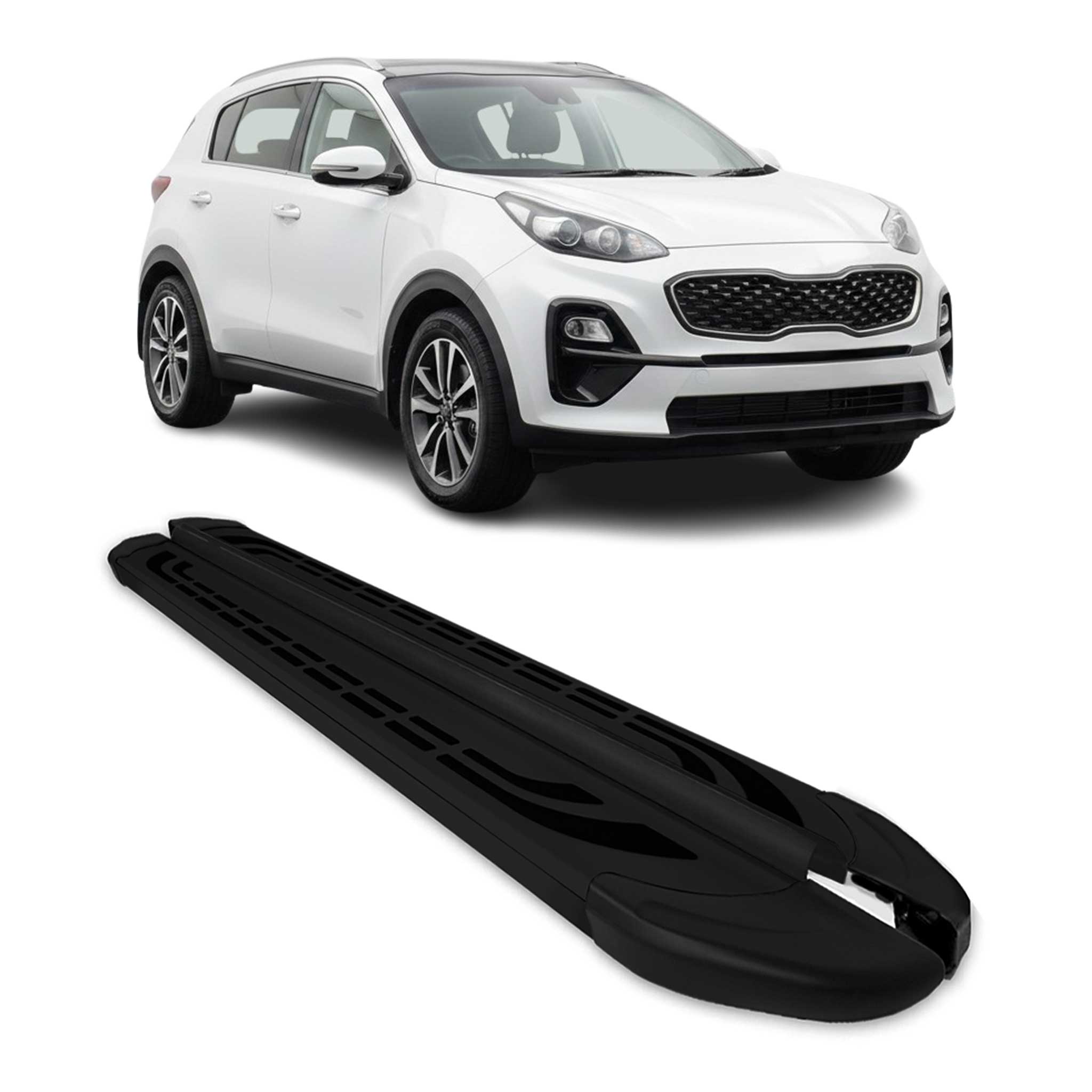 2017-2022 Kia Sportage Running Boards Side Steps Silver