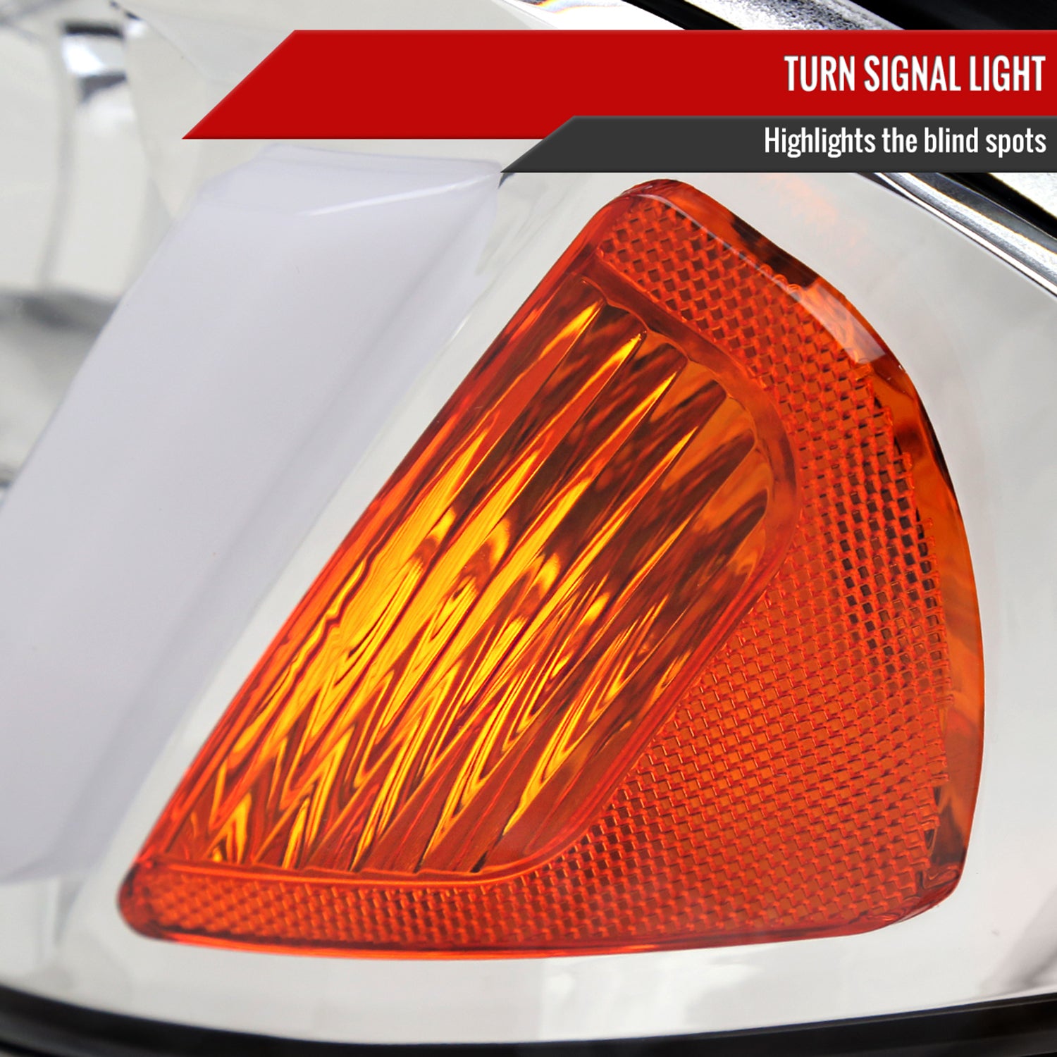 2000-2005 Chevy Impala LED Bar Factory Style Headlights Chrome/Clear Lens