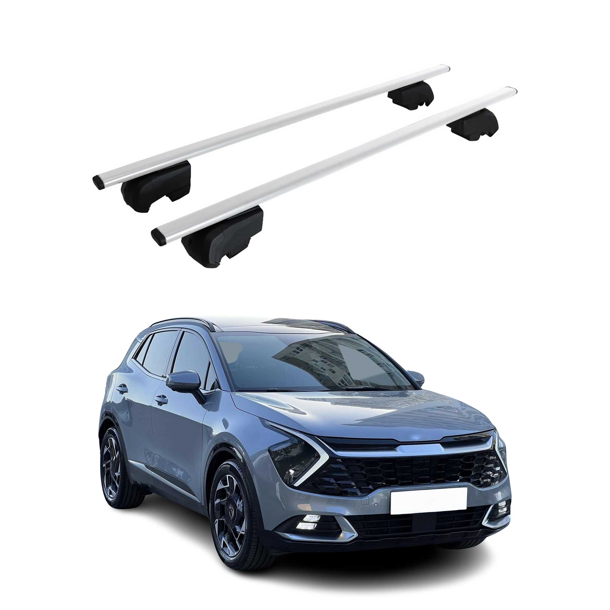 2023-2026 Kia Sportage Roof Rack Cross Bars Silver
