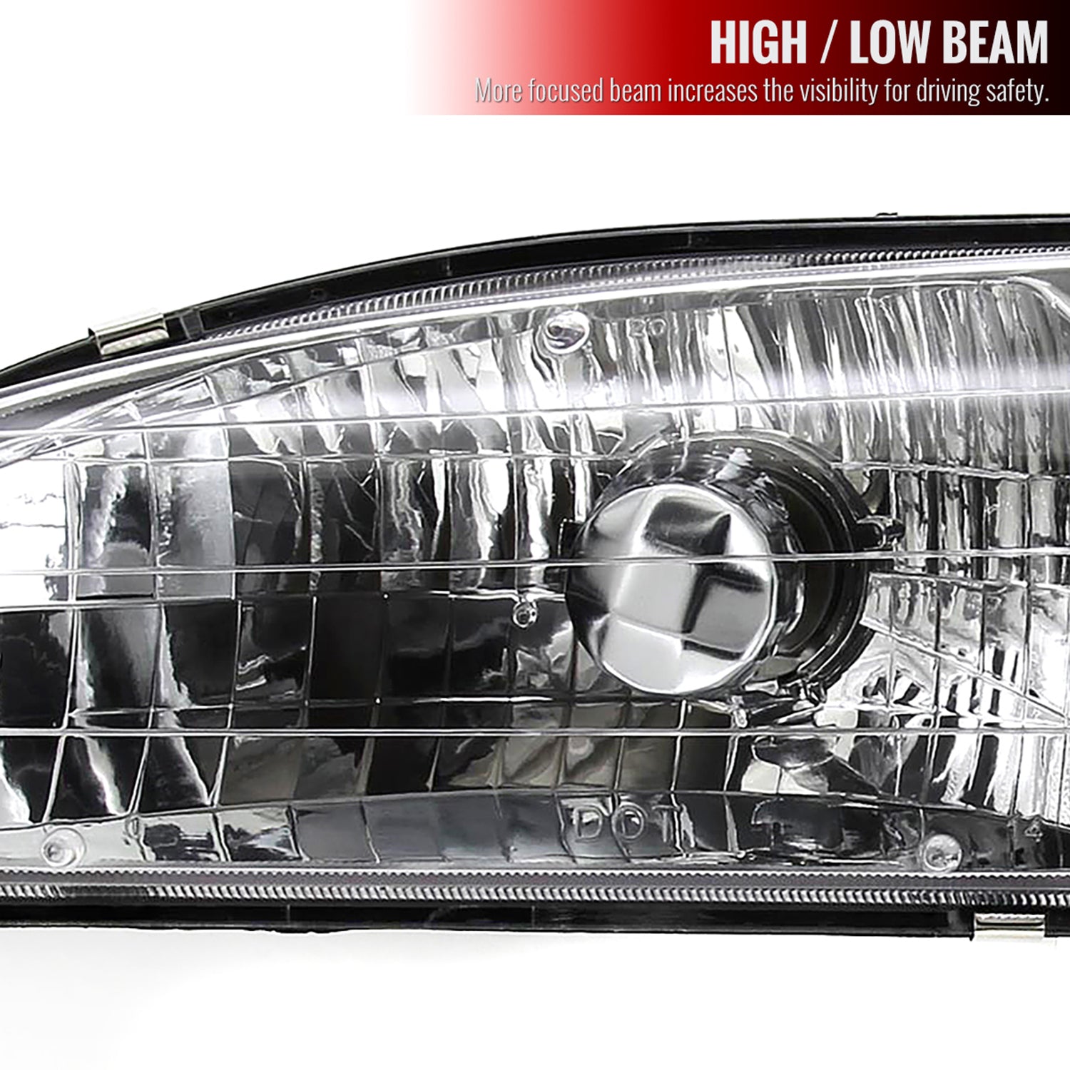 1998-2000 Toyota Corolla Factory Crystal Headlights Corner Lights&Bulbs Black