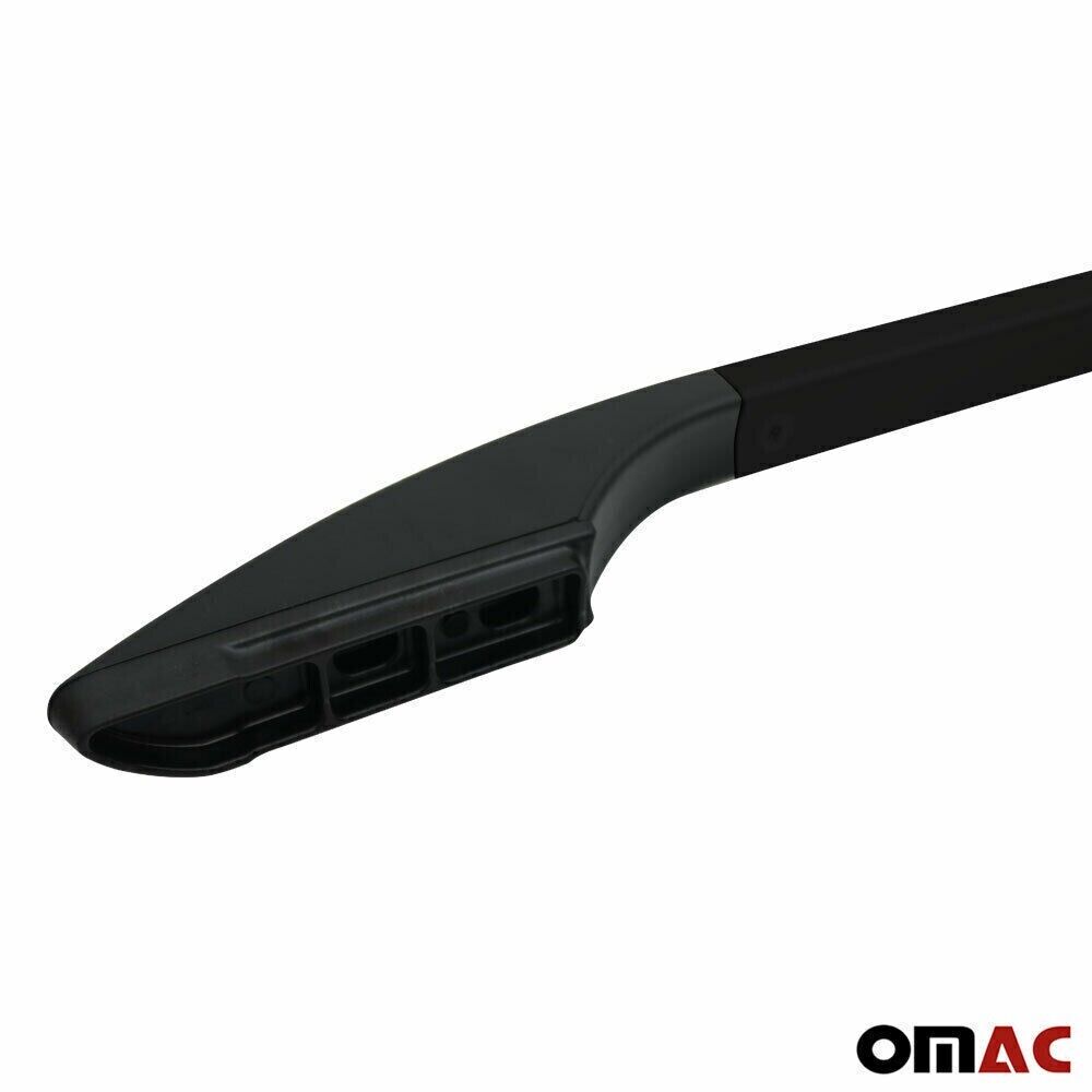 Roof Rack Side Rails for Ram ProMaster City 2015-2022 L2 LWB Aluminium Black 2x