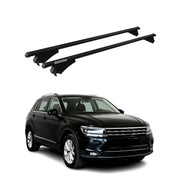 2018-2024 VW Tiguan Roof Rack Cross Bars Black
