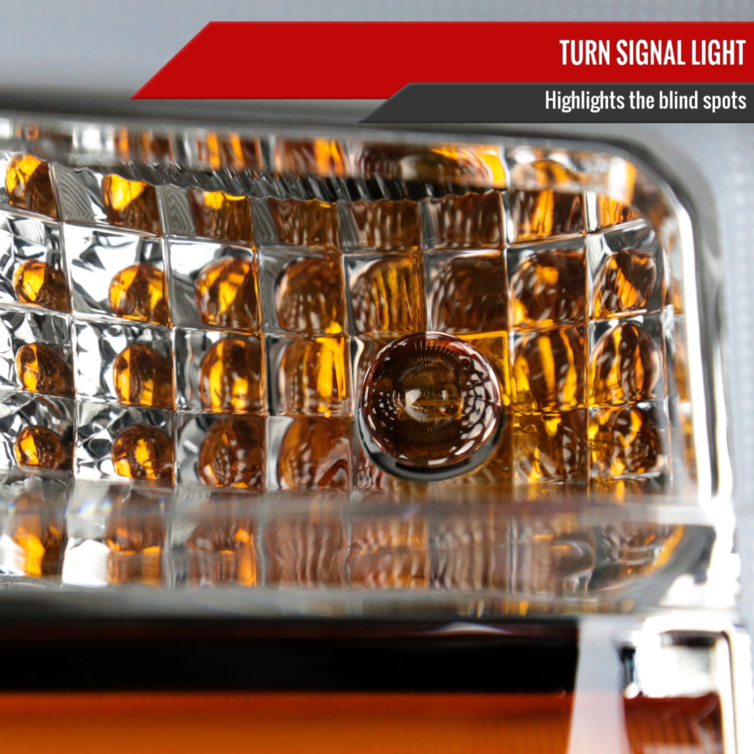 2008-2010 Ford F-250/350/450/550 Super Duty Headlights LED Signal Chrome