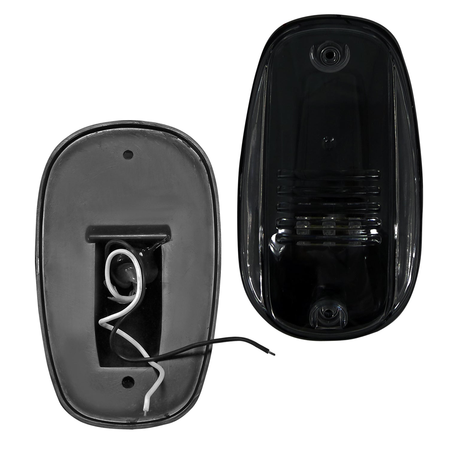 Universal 5PC Set Roof Cab Amber LED Lights Black Housing/Smoke Lens