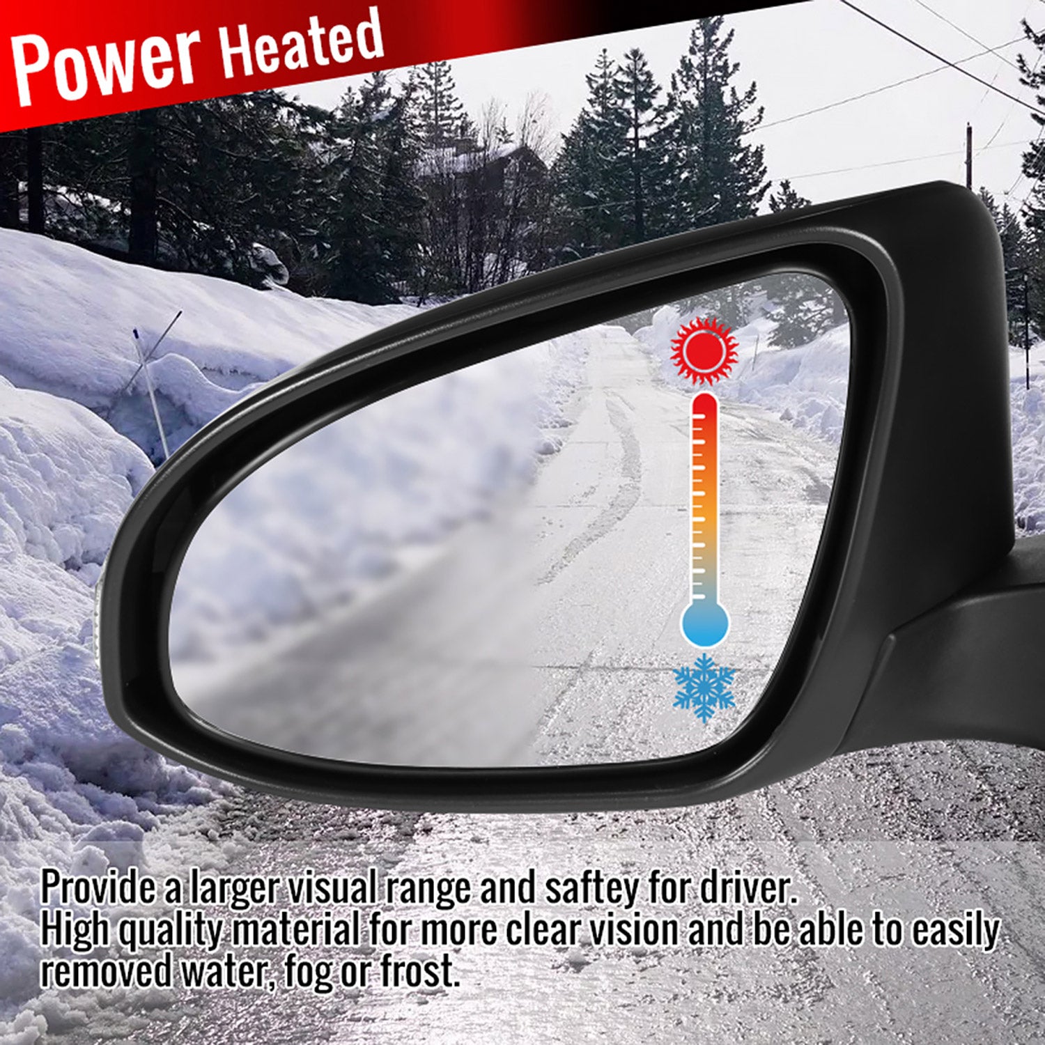 2014-2018 Toyota Corolla Black 7Pin Heated Side Mirror LED Turn Signal Driver